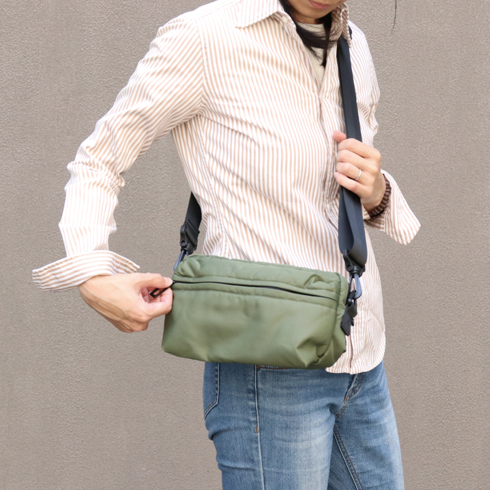 Functional 037ti ヘザーナイロン 2way ウエストバッグ ショルダーバッグ ポーチ型 ウエスト型 2way 収納充実 メンズ レディース ユニセックス ファンクショナル Rawcreate Online Store