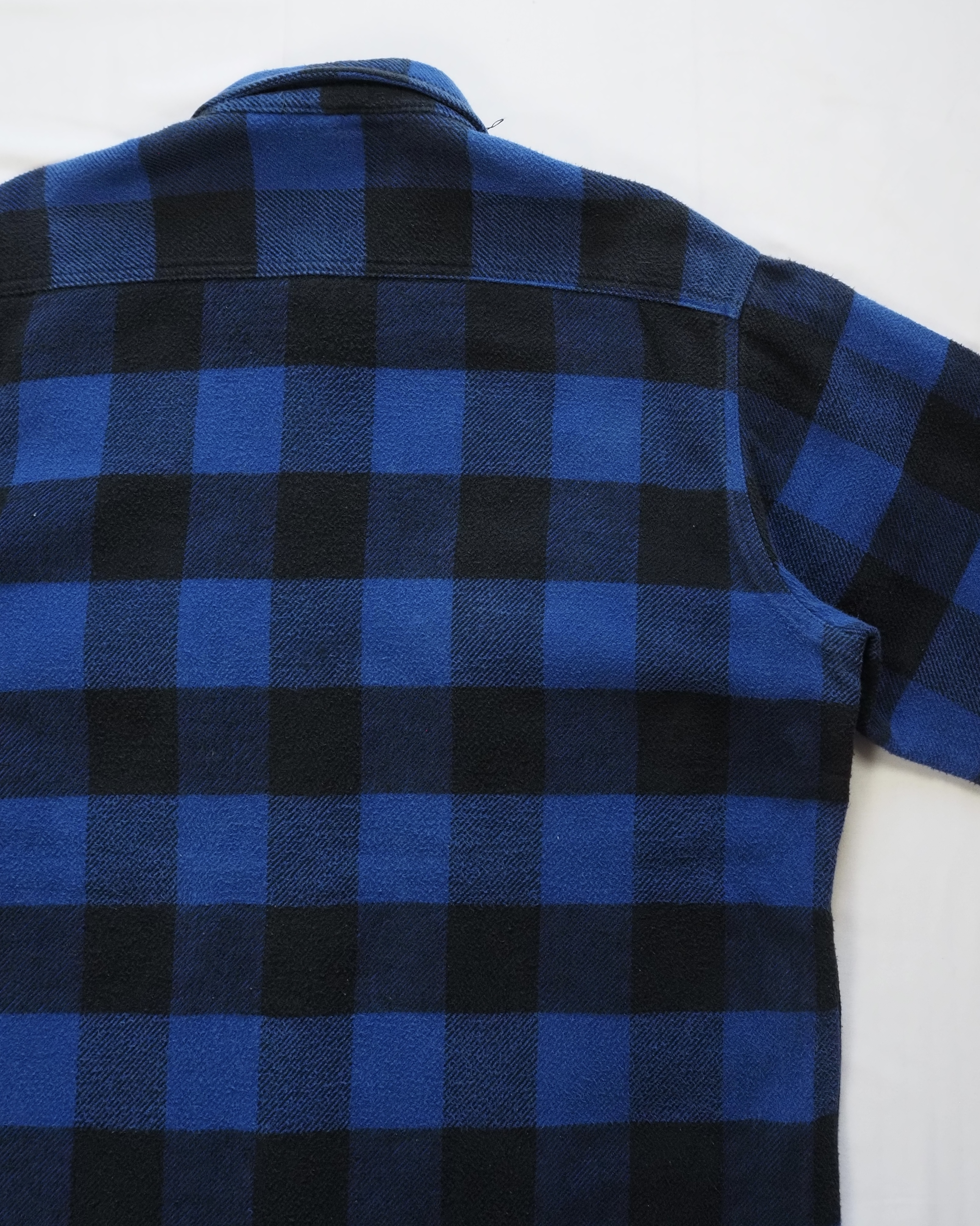 【VCM入荷】90’s Fivebrother ヘヴィネル ブルー×ブラック ブロックチェック の画像 13