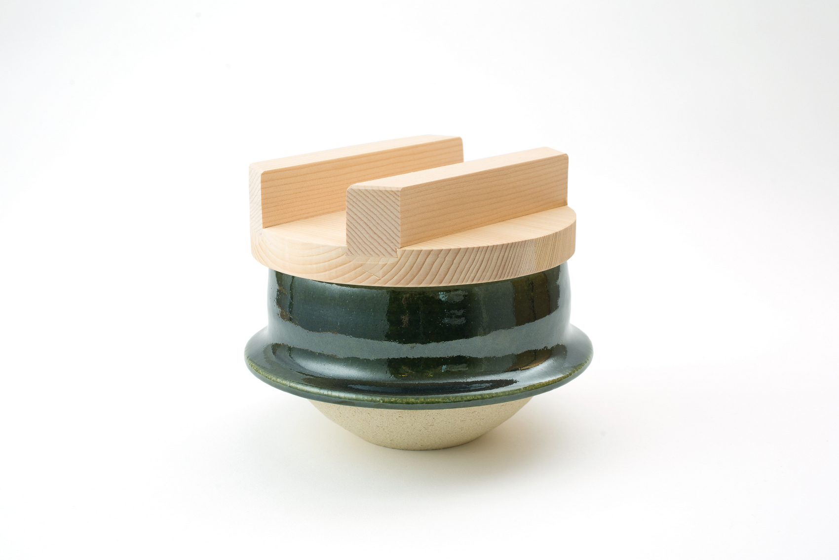 土楽・織部羽釜5寸(2合炊き) studio482+