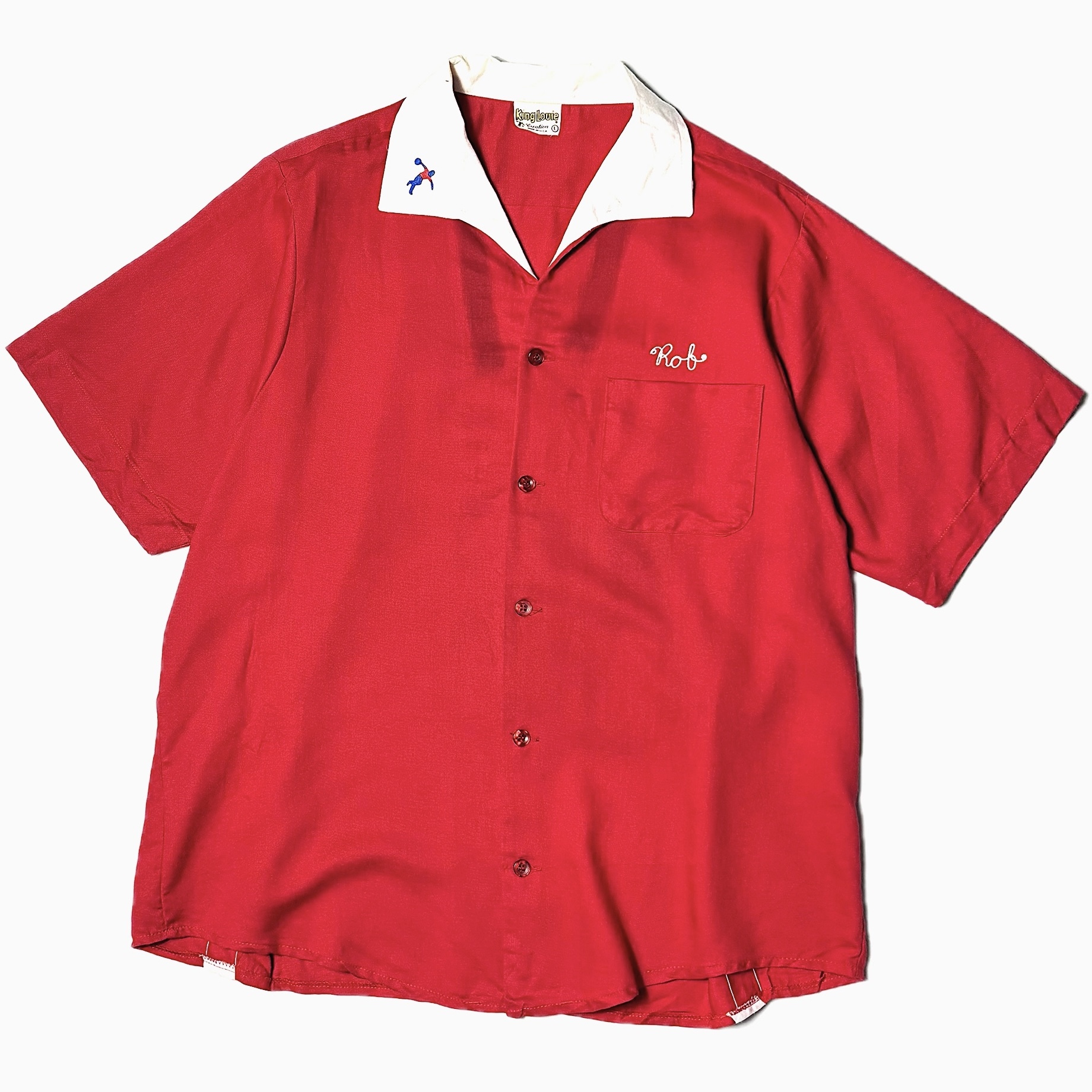 Vintage 70's【King Louie】"Rammelt's" Rayon Bowling Shirt の画像 2