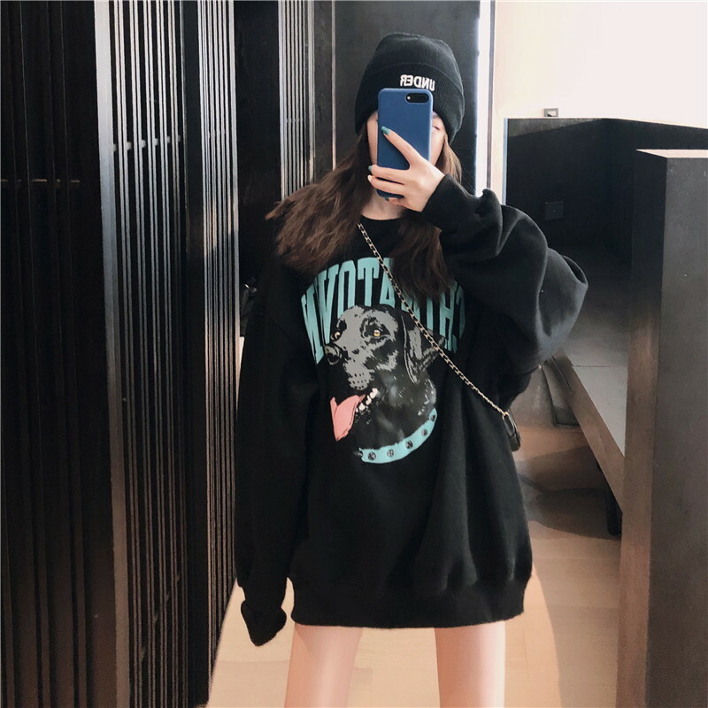 秋新作 トレーナー レディース かわいい 韓国トレーナー レディース スウェットトレーナー レディース カットソー 長袖 韓国ファッション レディース トップス セーター カジュアル プリント 犬 文字 グレー ブラック ホワイト ワンサイズ Viento 秋新作 トレーナー レディース かわいい 韓国トレーナー レディース スウェットトレーナー レディース カットソー 長袖 韓国ファッション レディース トップス セーター カジュアル プリント 犬 文字 グレー ブラック ホワイト ワンサイズ Viento