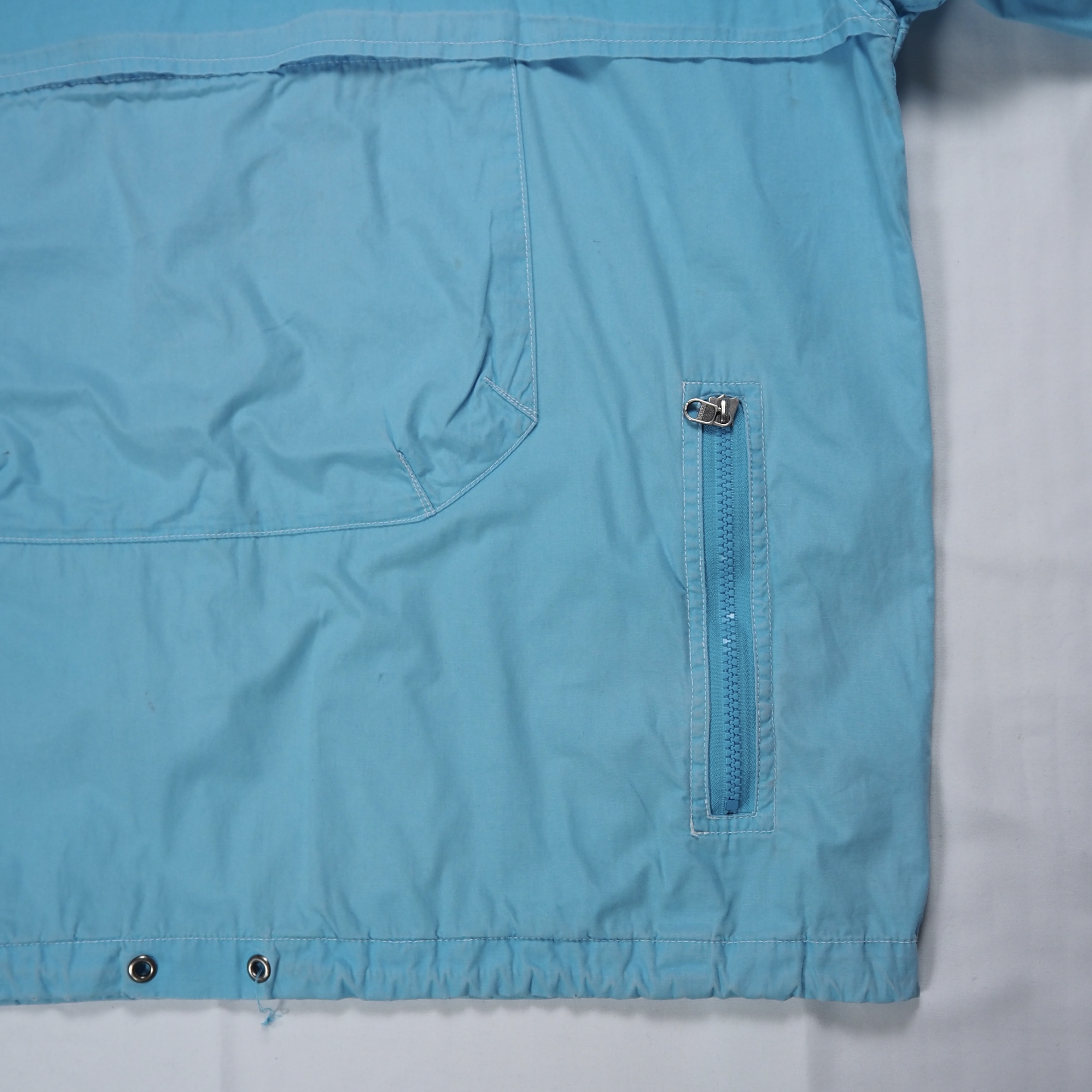 00’s OLD GAP コットンアノラックジャケット 水色 Mサイズ の画像 13