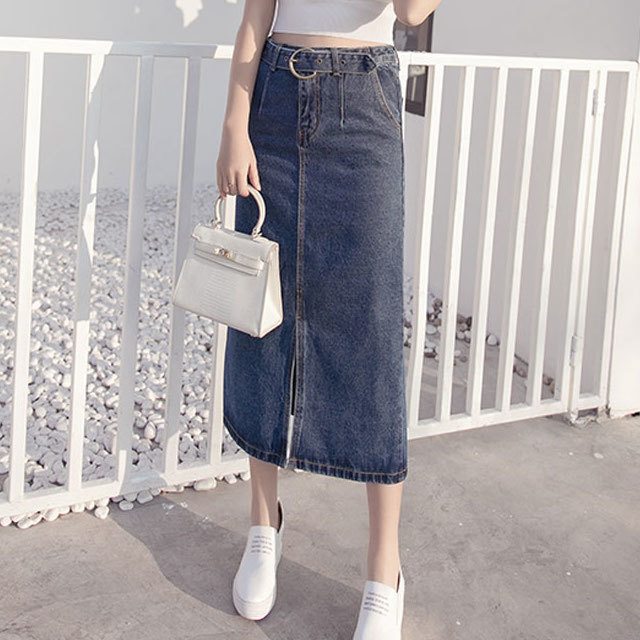 スカート デニムスカート ロング タイトスカートロング デニムスカート