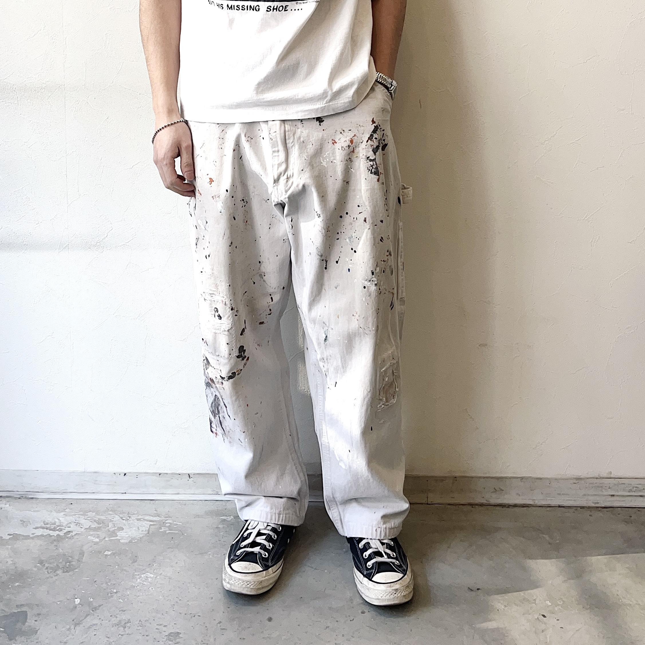 Y2K【RUGGED BLUE】Grunge Painter Pants の画像 3