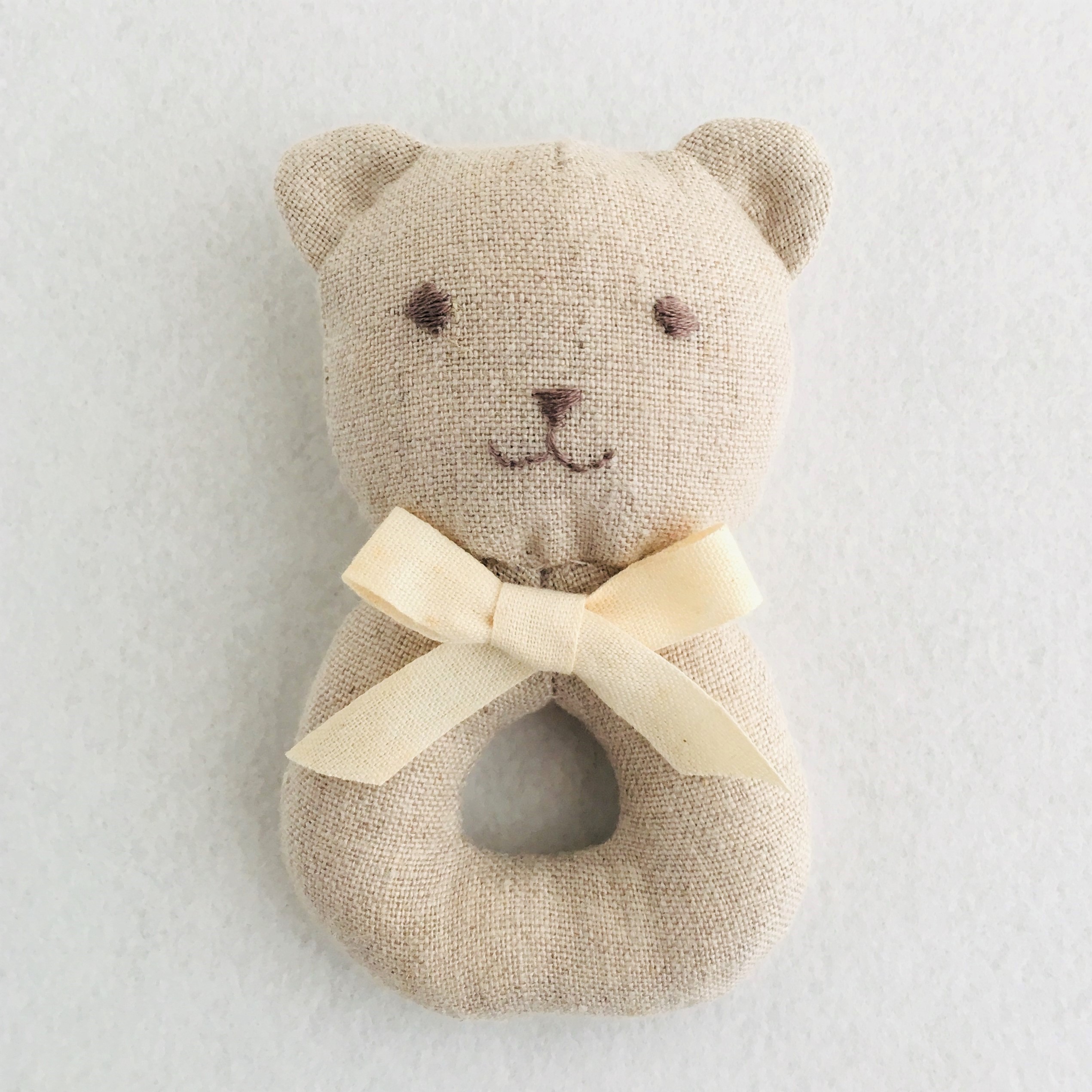 クマ イヌ ネコちゃんのガラガラ 布帛用 型紙と作り方のセット Ba Ac 1803 子供服の型紙ショップ Tsukuro ツクロ