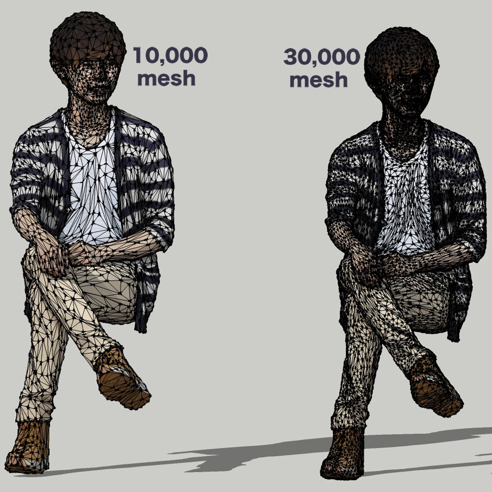 SketchUp素材 3D人物モデル ( Posed ) 035_Toru - 画像3