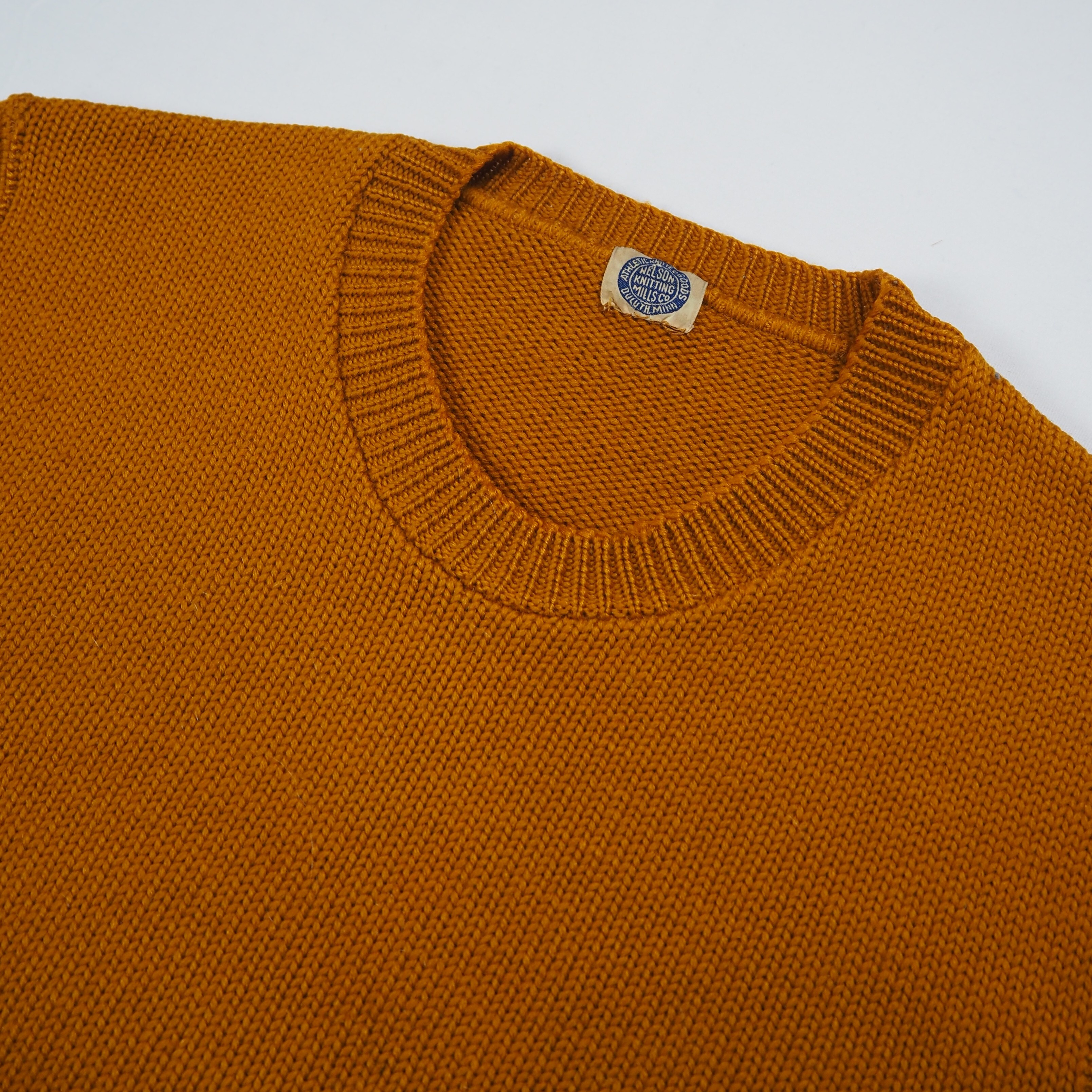 【9/23 20:00入荷】40's ウールニット マスタードイエロー の画像 5