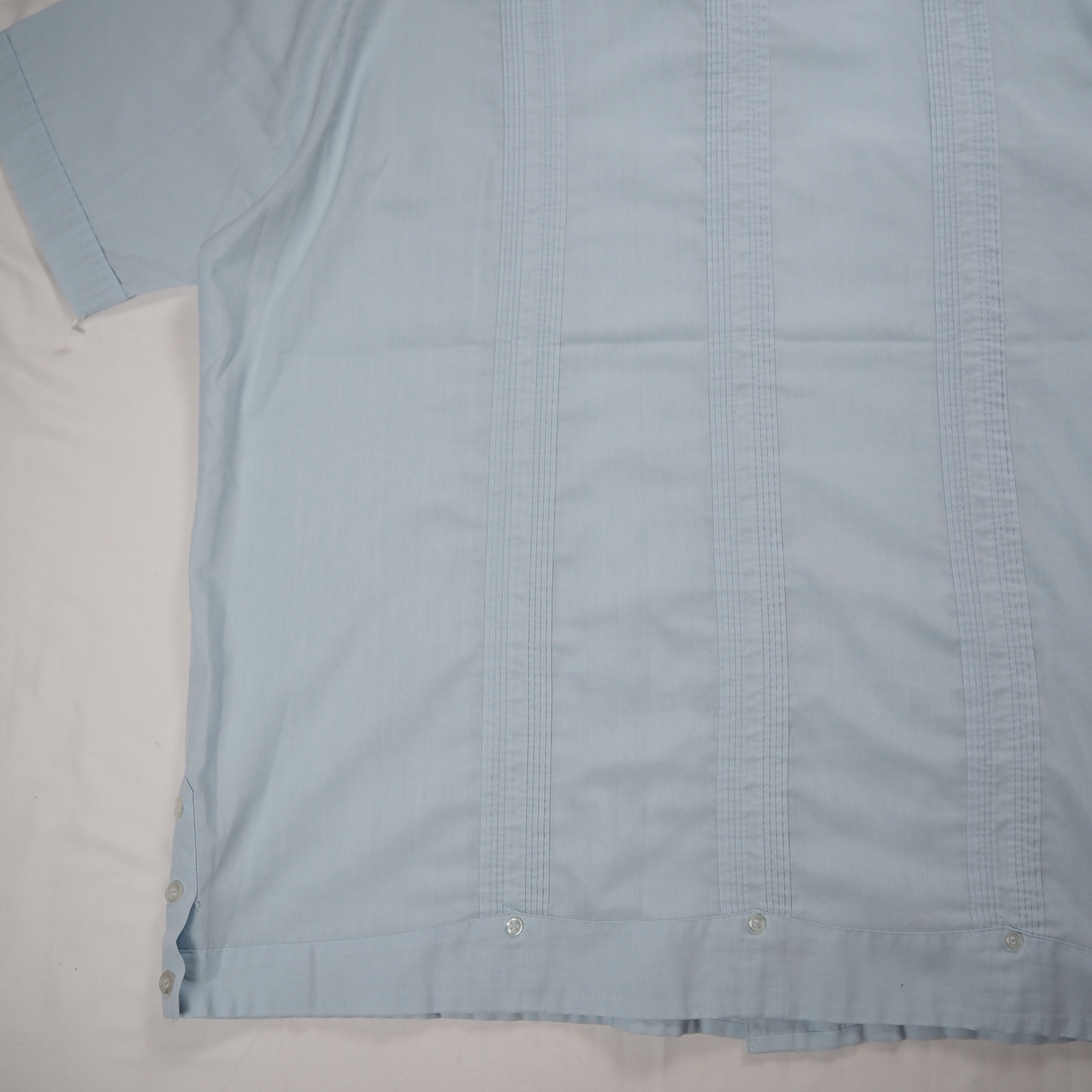 90’s Haband キューバシャツ 水色 XL の画像 14