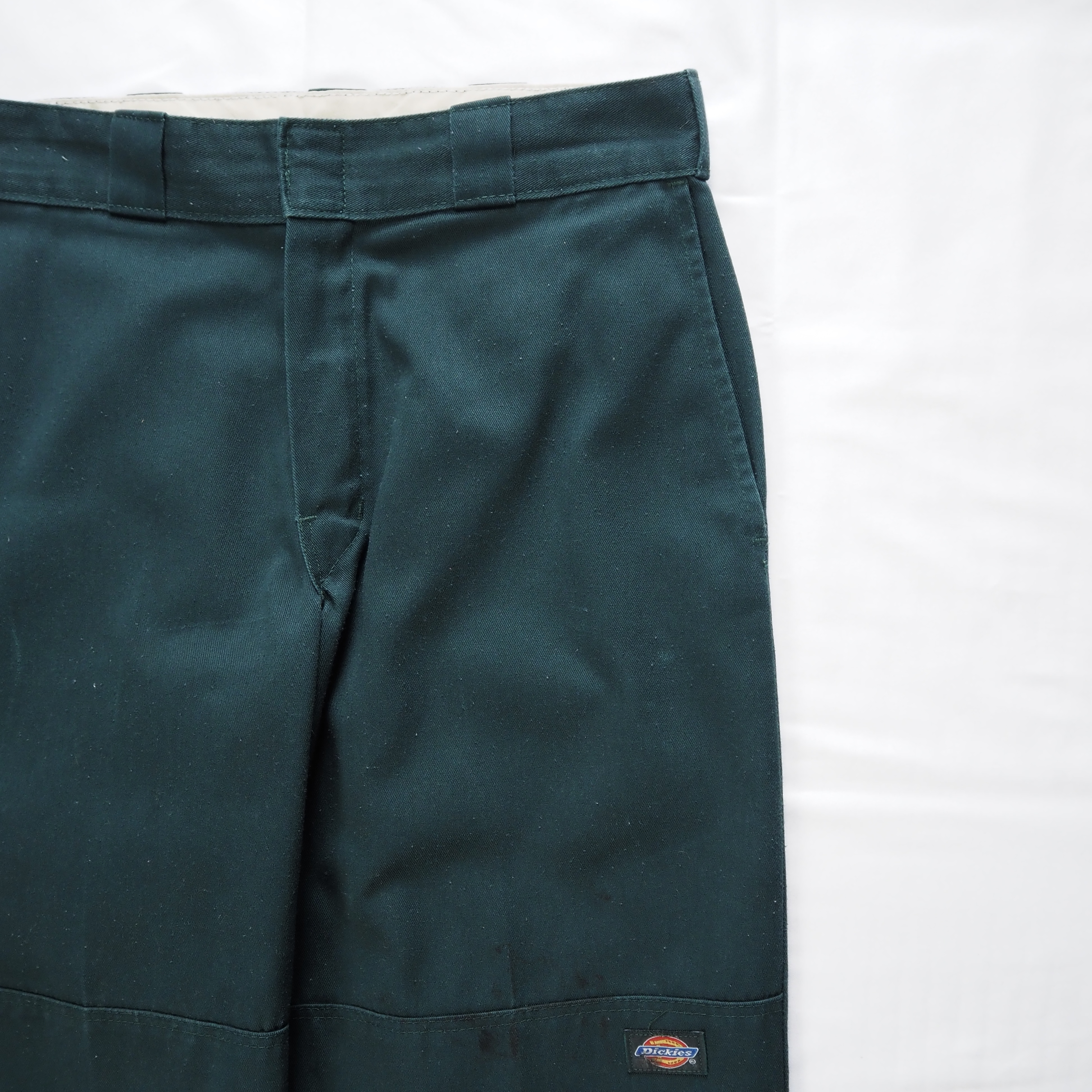 00’s Dickies ダブルニーパンツ グリーン 30×30 の画像 6