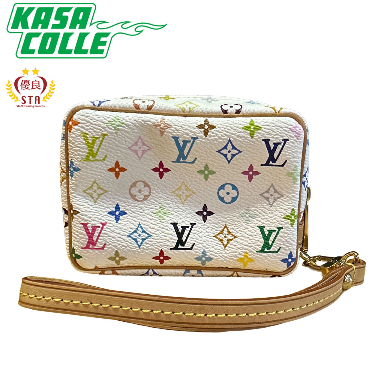 【LOUIS VUITTON】ルイヴィトン モノグラム マルチカラー トゥルースワピティ M58033 ポーチ