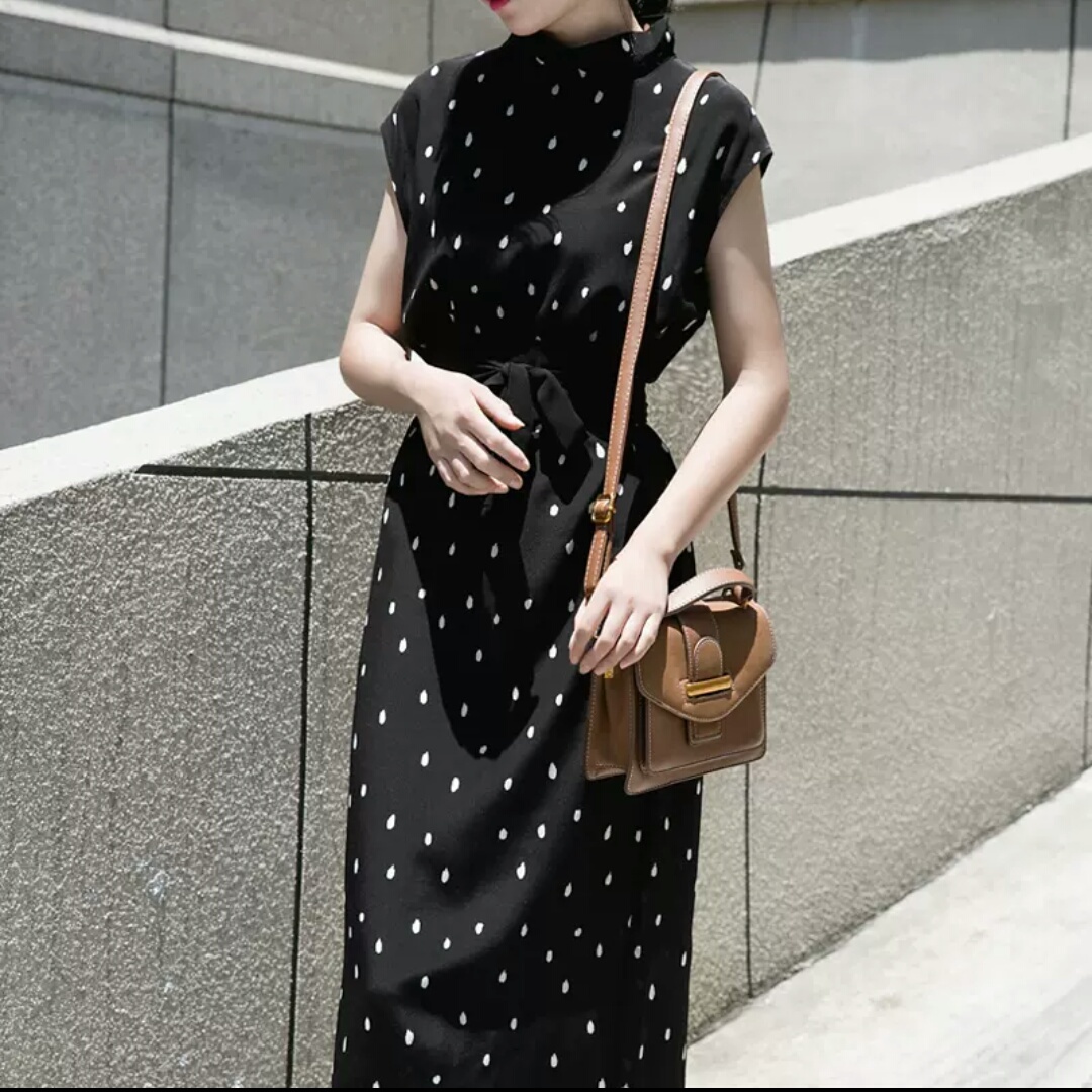 くまで ドット柄 ワンピー レディース服 ノースリーブ スリム いておりま Stfelix Co Uk