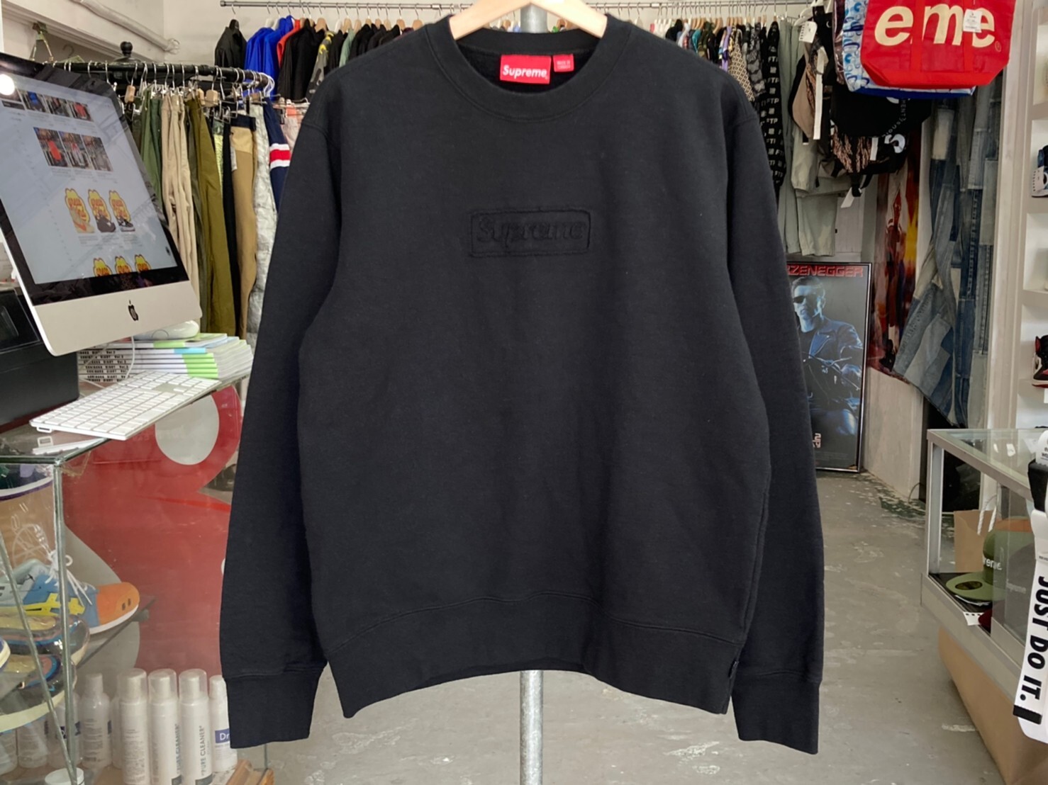 Supreme 20ss Cutout Logo Crewneck 