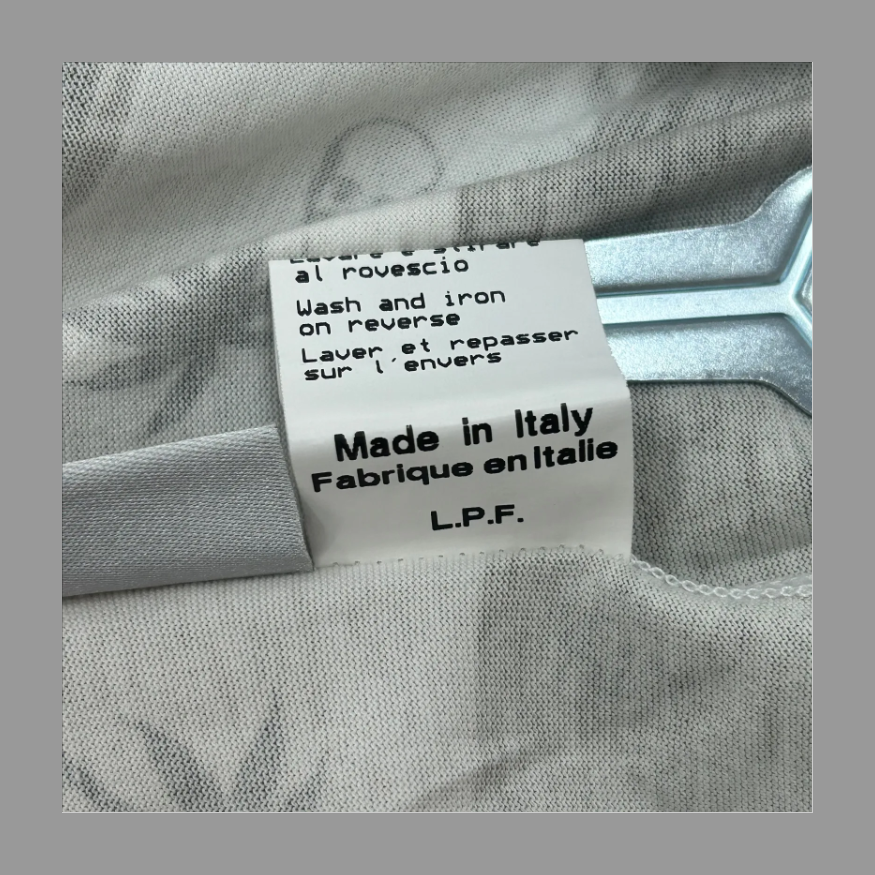 LUCIEN PELLAT-FINET ルシアンペラフィネ WHITE スカル ヘンプ L の画像 4