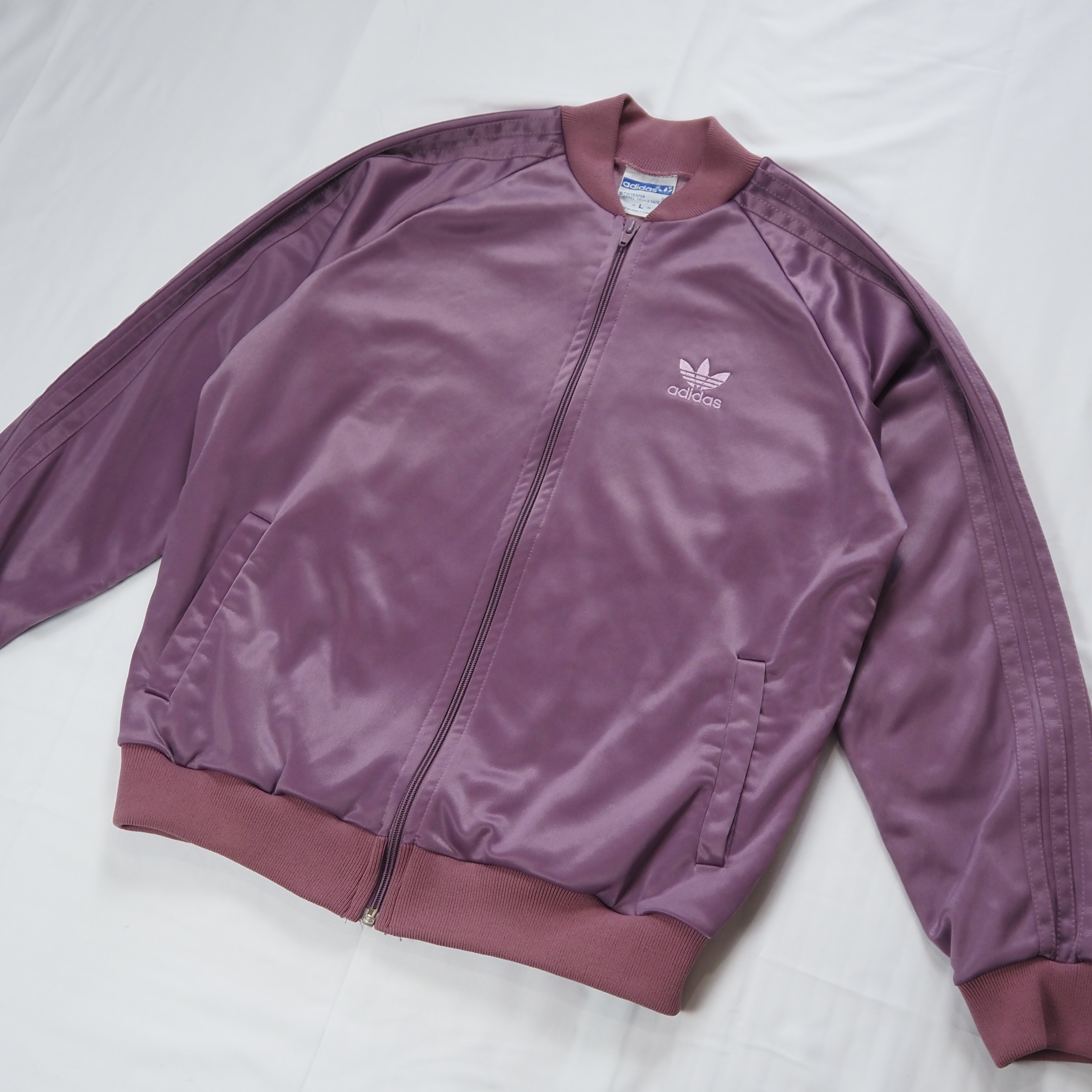 80’s Adidas トラックジャケット ピンク の画像 6