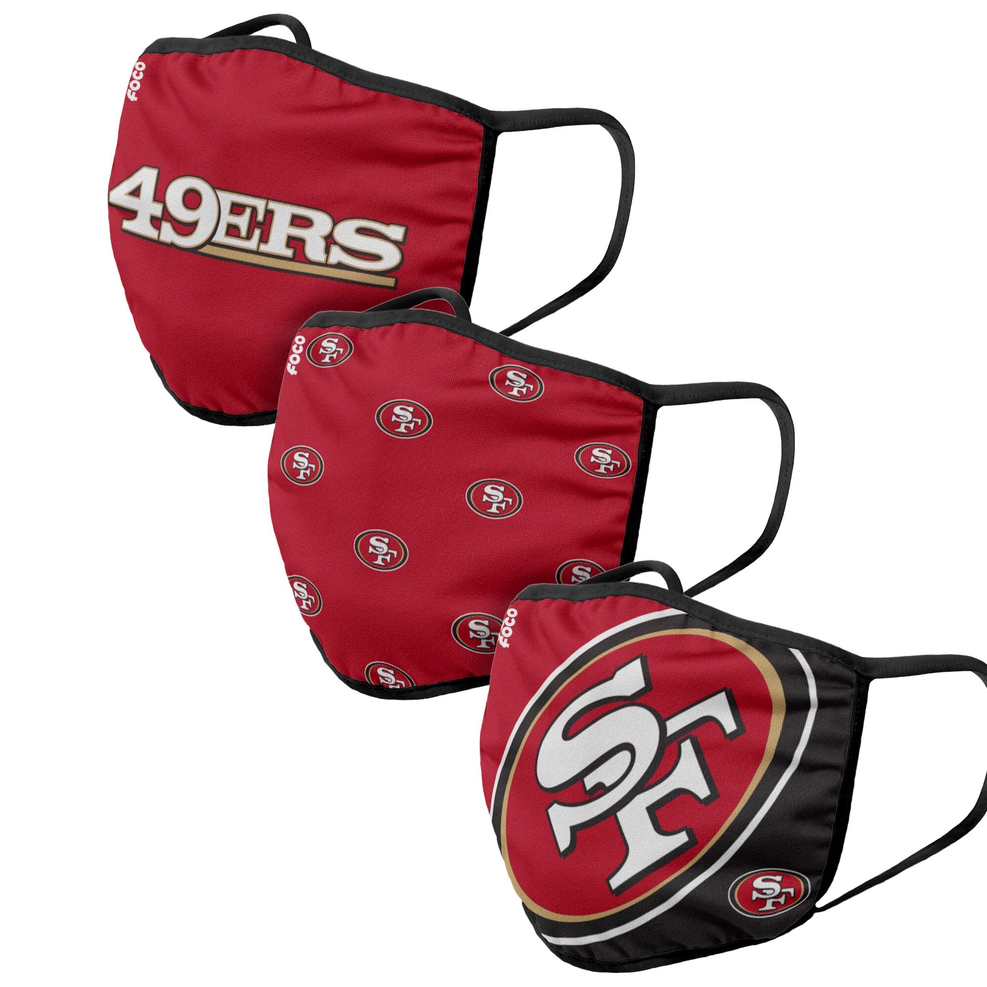 サンフランシスコ49ers マスク Nfl フェイスカバー 3枚入り Wsc Sports Lounge