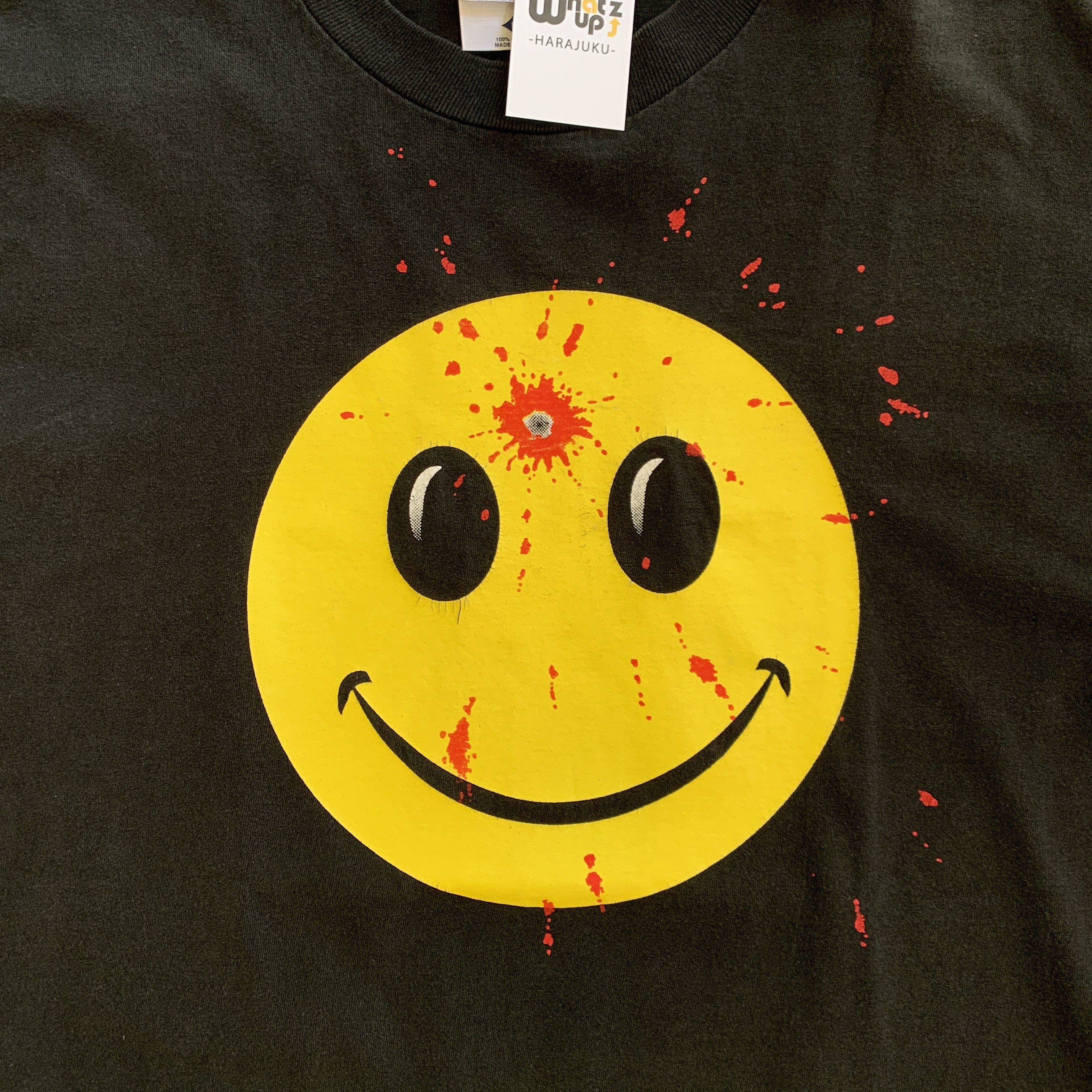 90s ぶち抜き Smile T Shirt What Z Up 90s ぶち抜き Smile T Shirt What Z Up