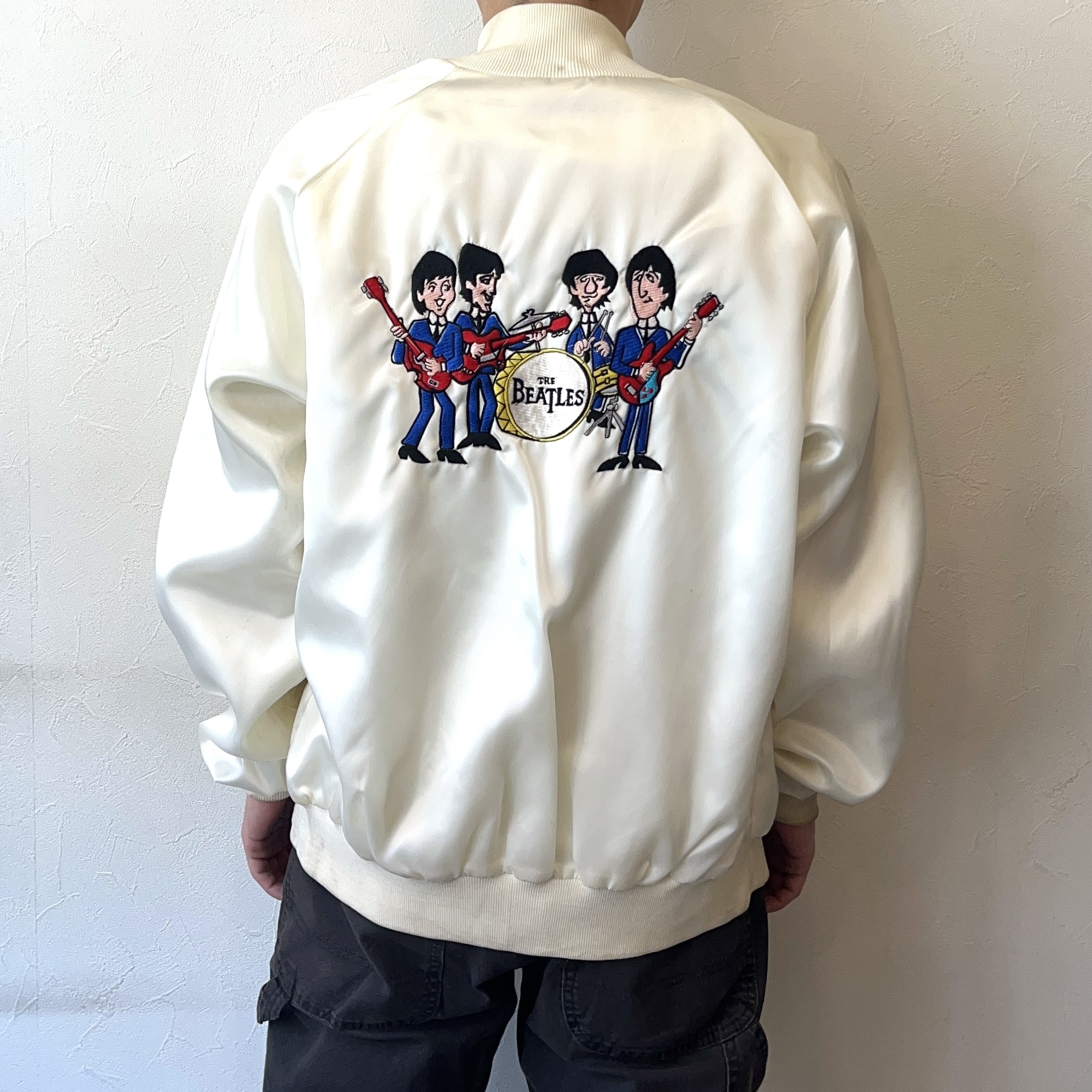 Vintage 80〜90's【Westark】"THE BEATLES" Satin Jacket の画像 4