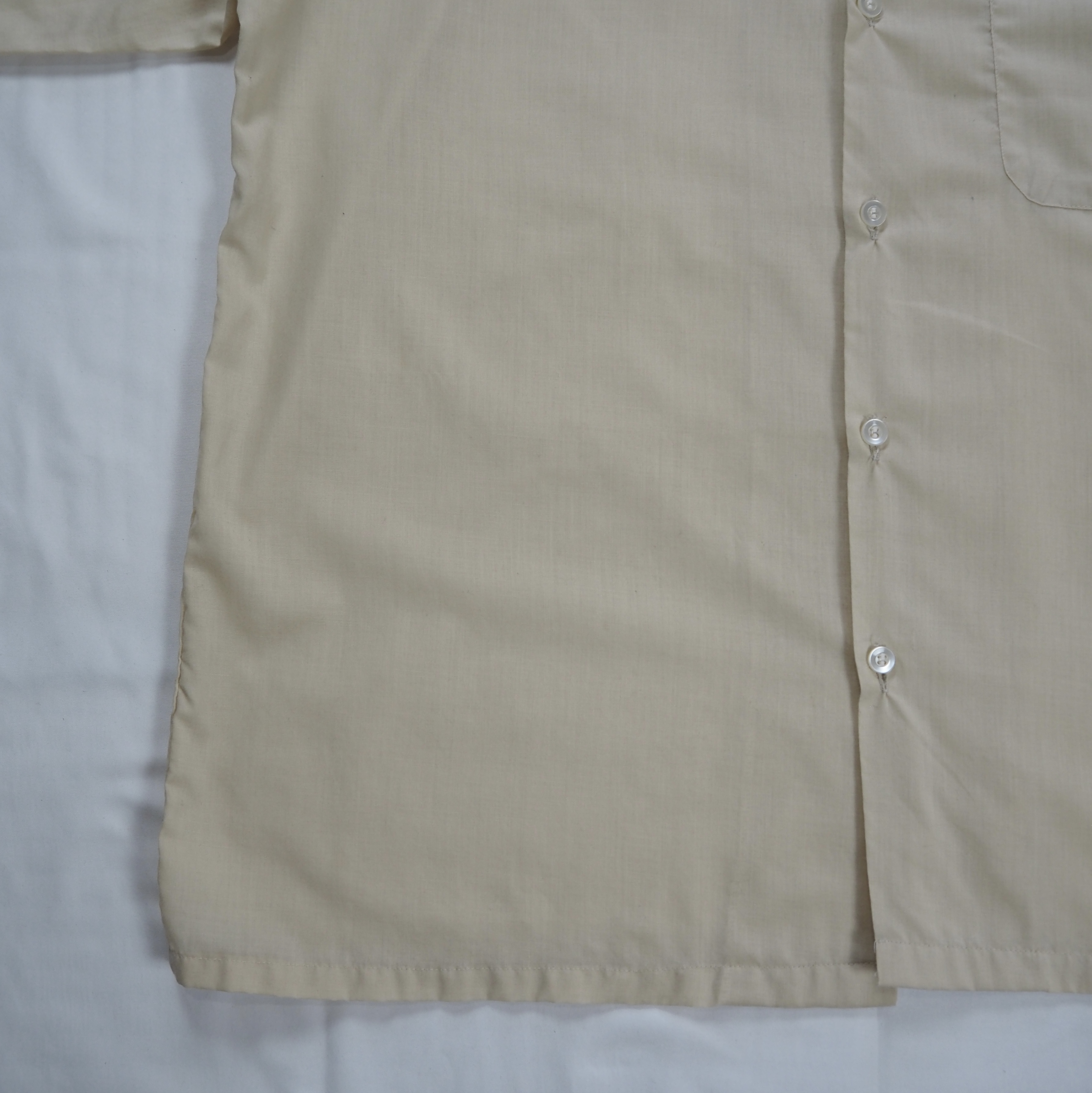 60’s-70’s Brent ポリコットンシャツ 開襟ボックス Lサイズ の画像 10