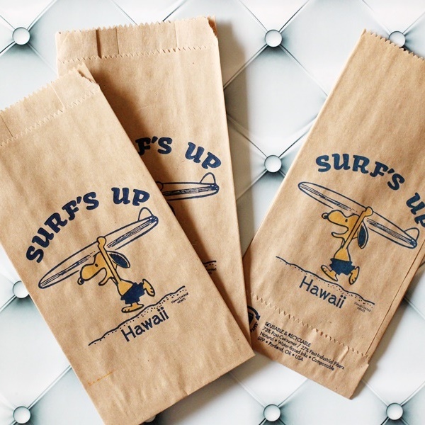 Hawaii限定 日焼けスヌーピー Snoopy ミニ紙袋 ハワイ My Fav And Hawaii限定 日焼けスヌーピー Snoopy ミニ紙袋 ハワイ My Fav And