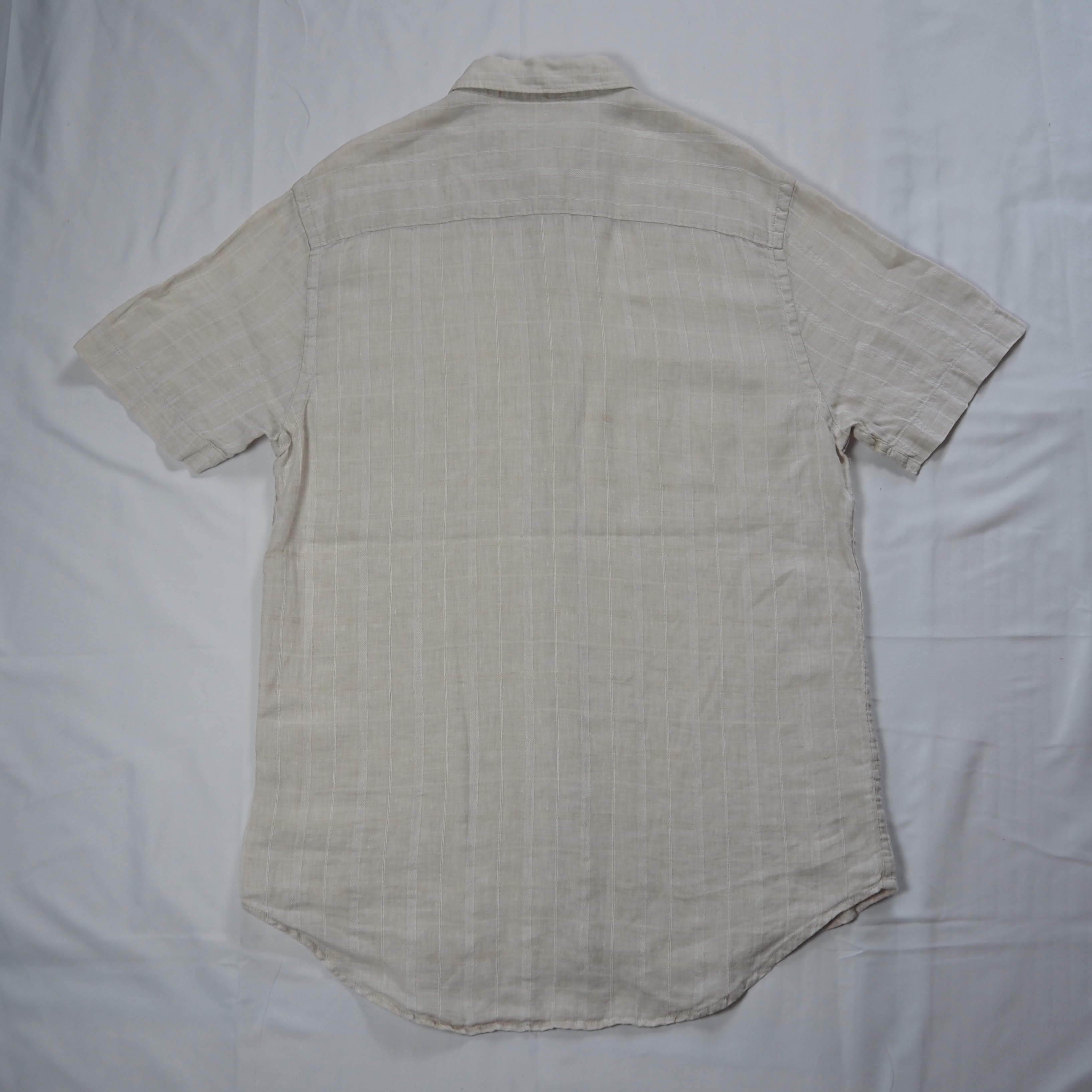 00’s Perry Ellis リネンシャツ Mサイズ チェック柄 の画像 12