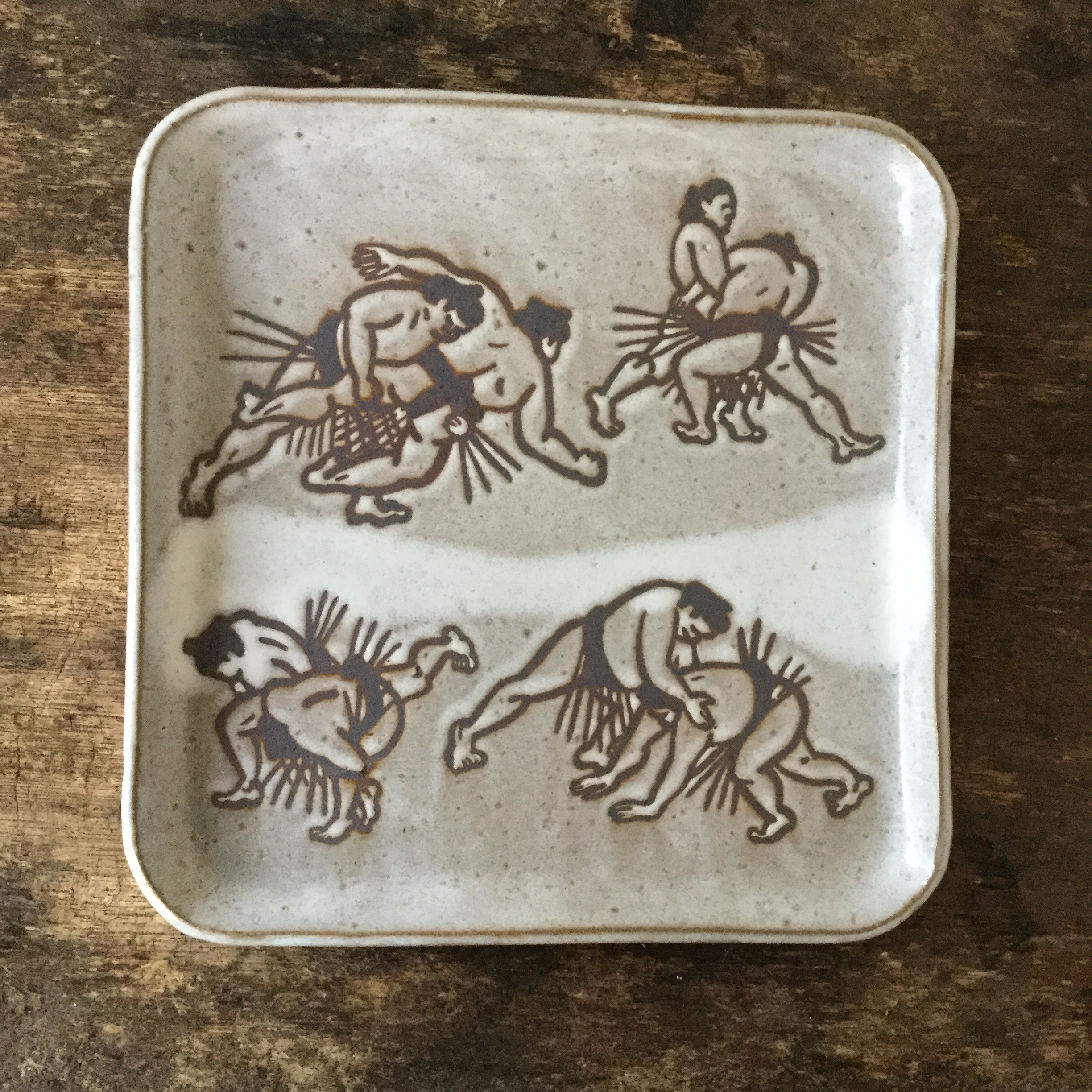 清水直子 / 角皿 相撲 SN-22 - 画像1