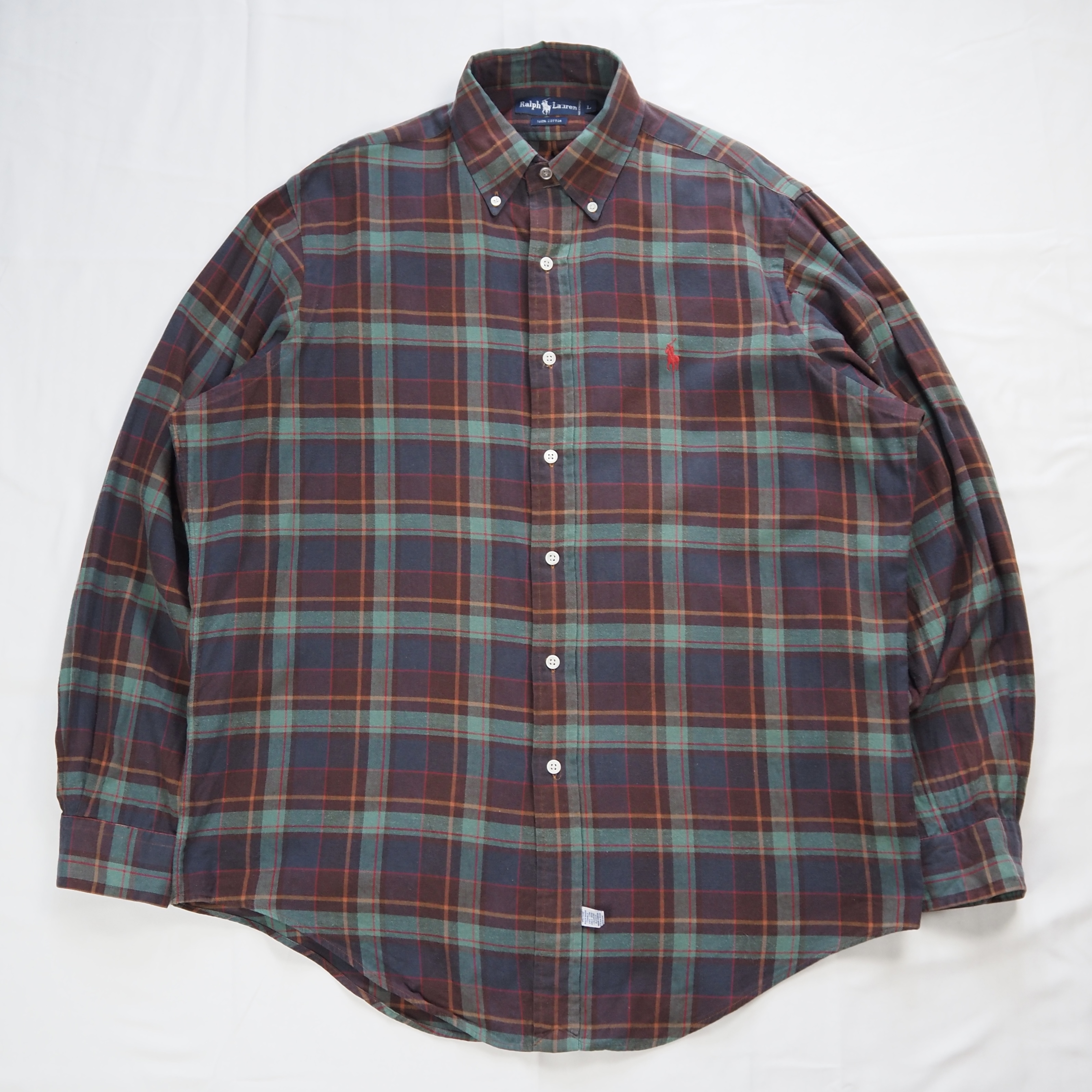 90’s Ralph Lauren コットンシャツ Lサイズ