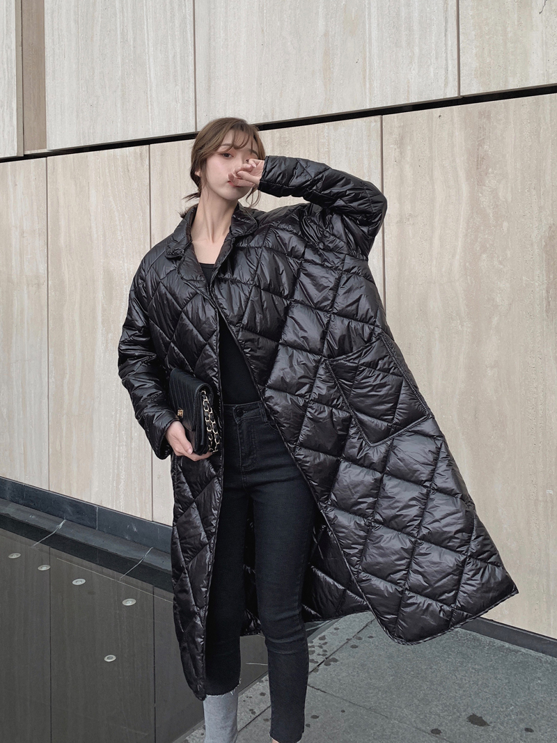 送料無料 2色 ダウンコート ロングコート もこもこ アウター レディース コート きれいめ おしゃれ ジャンパー スタジアムコート 黒 白 無地 長袖 ダウン ロング丈 ミディアム丈 ウエストマーク チェスター かっこいい オーバーサイズ カジュアル 大人かわいい ルーズ