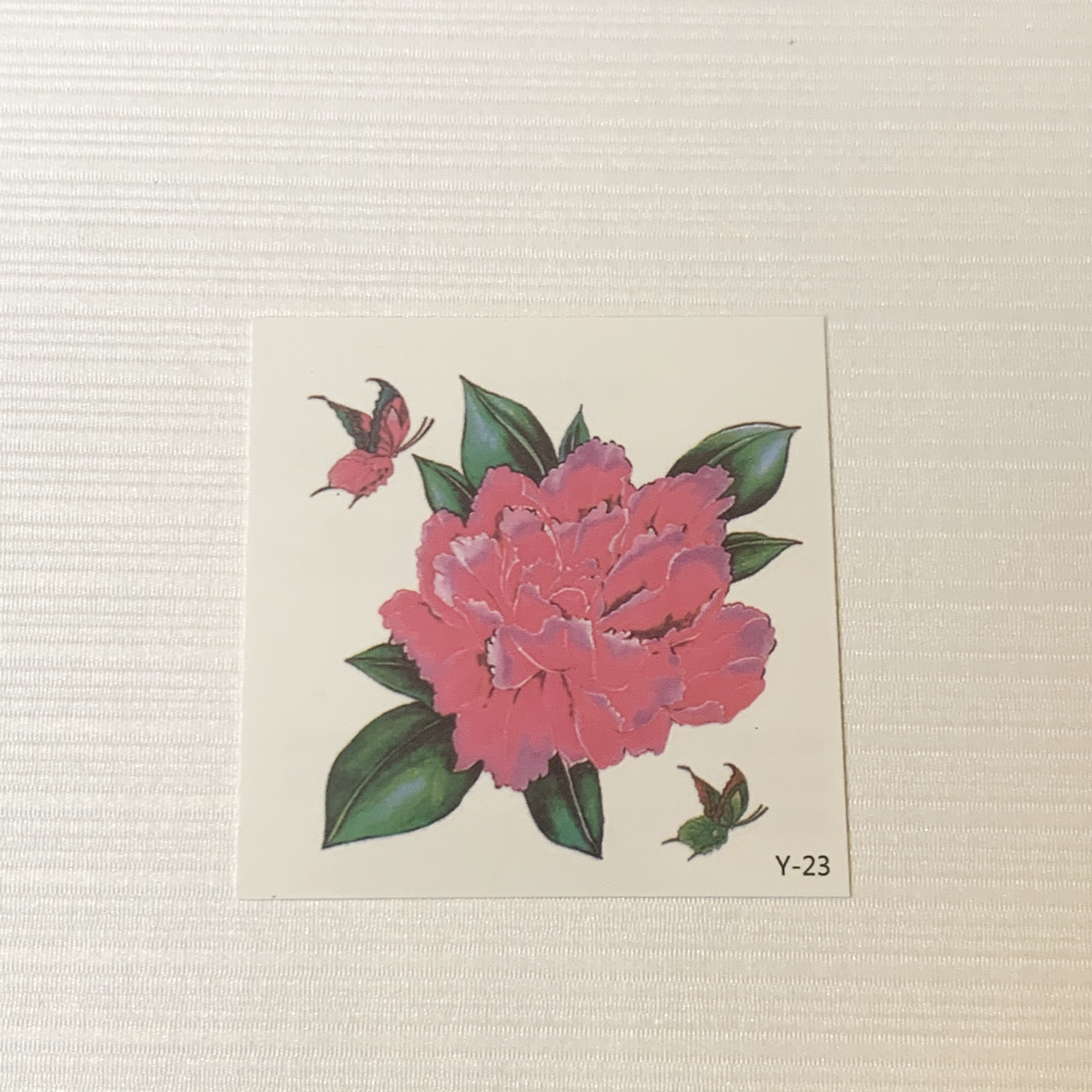 蝶と花 ワンポイント カラー ミニタトゥーシール パンク ロック系 新品 Pu N 蝶と花 ワンポイント カラー ミニタトゥーシール パンク ロック系 新品 Pu N