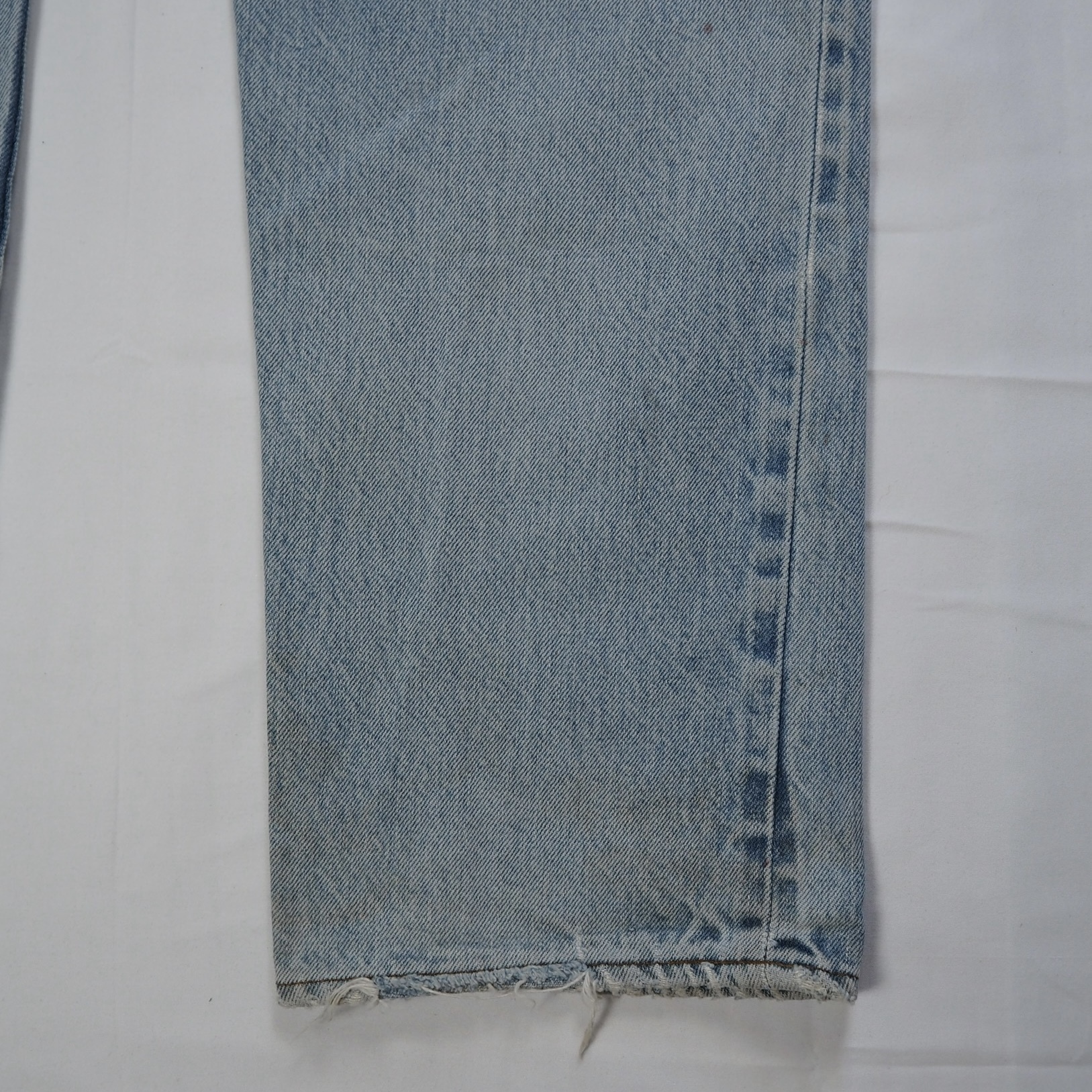80’s Levi’s 501 赤耳 32×29程度 アイスブルー リペア の画像 16