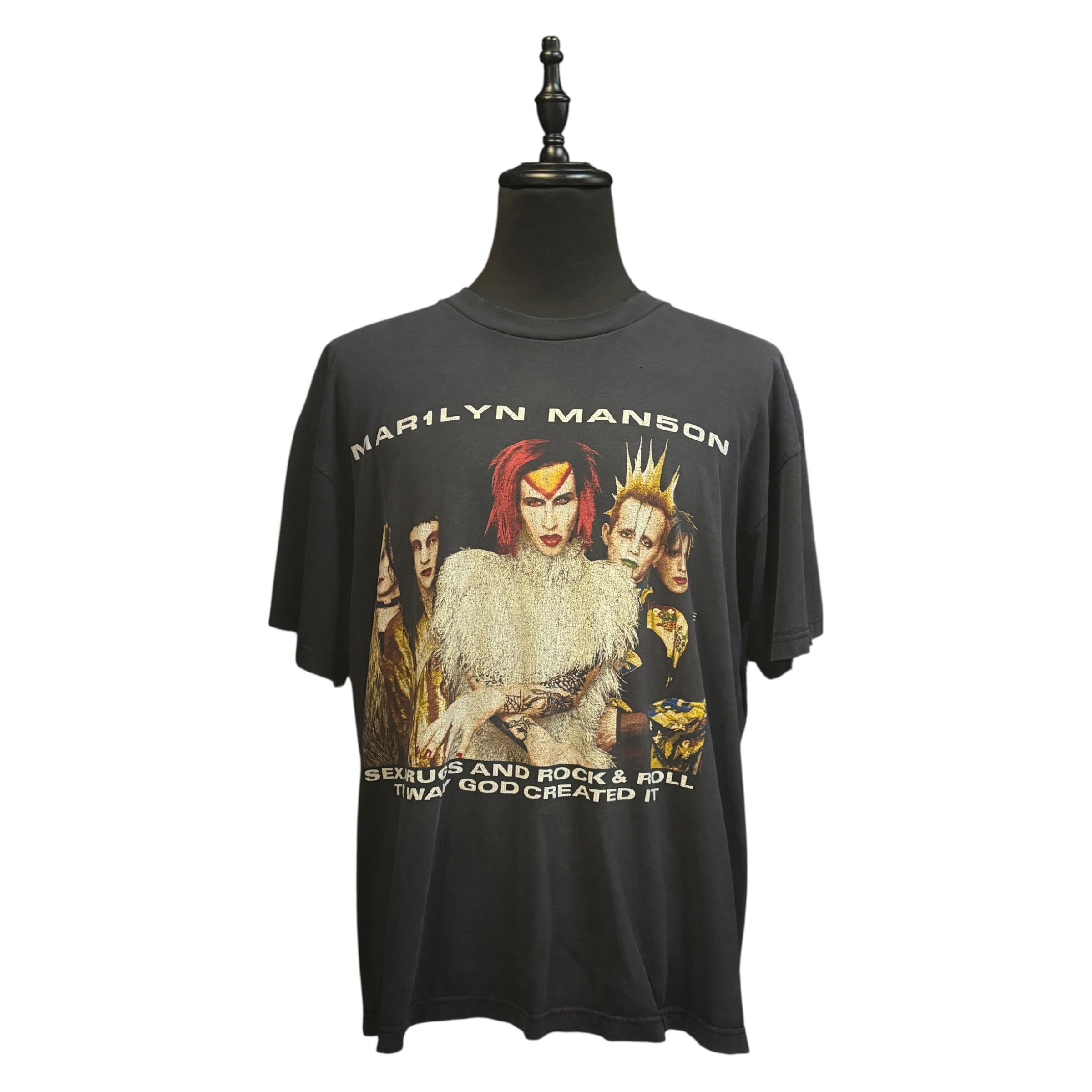 【MARILYN MANSON】マリリンマンソン “ROCK IS DEAD TOUR”  90`s Vintage Tシャツ XL相当