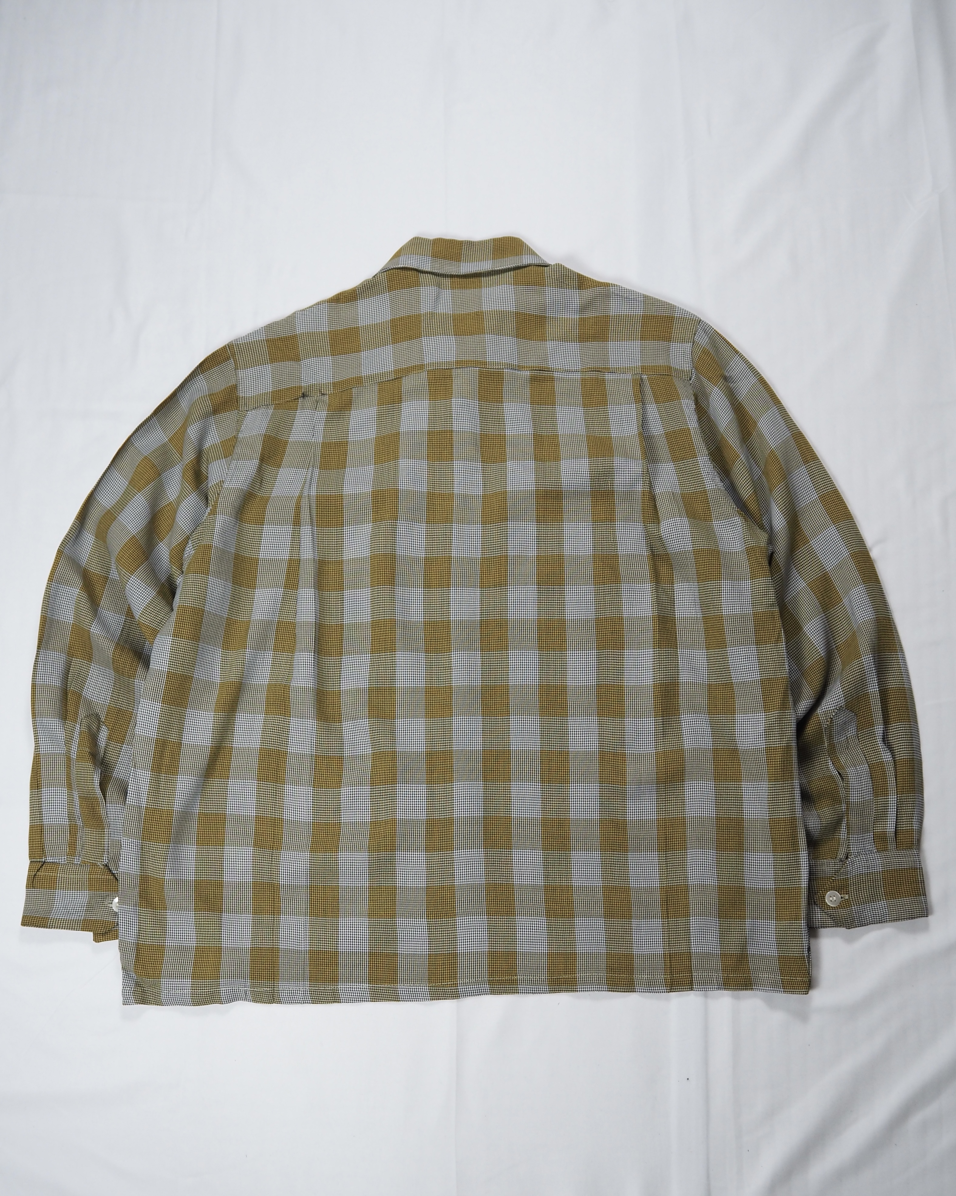 50’s Bill Stern レーヨンシャツ イエロー×ブラック の画像 15