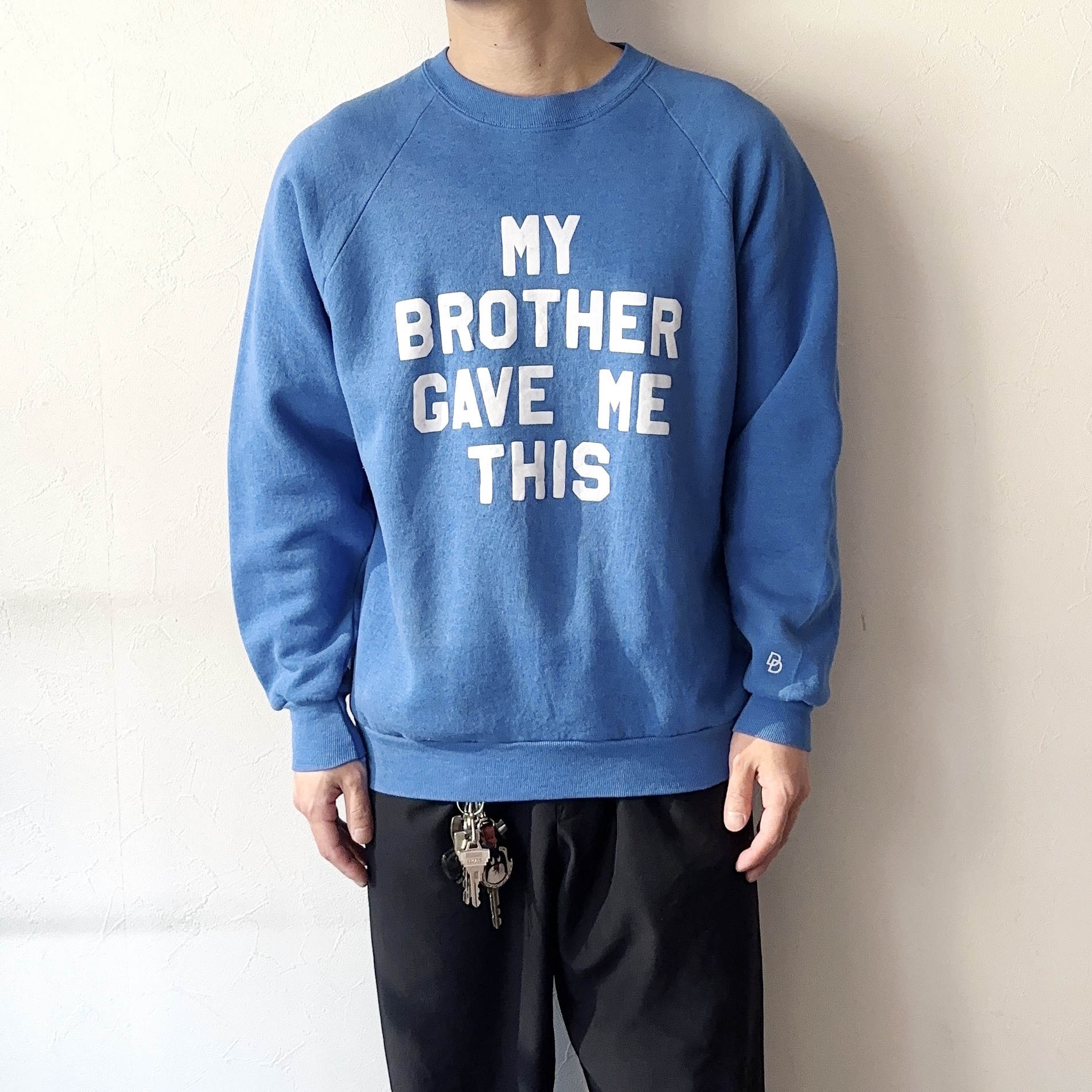 Vintage 80's【FRUIT OF THE LOOM】"MY BROTHER GAVE ME THIS" Sweat の画像 3