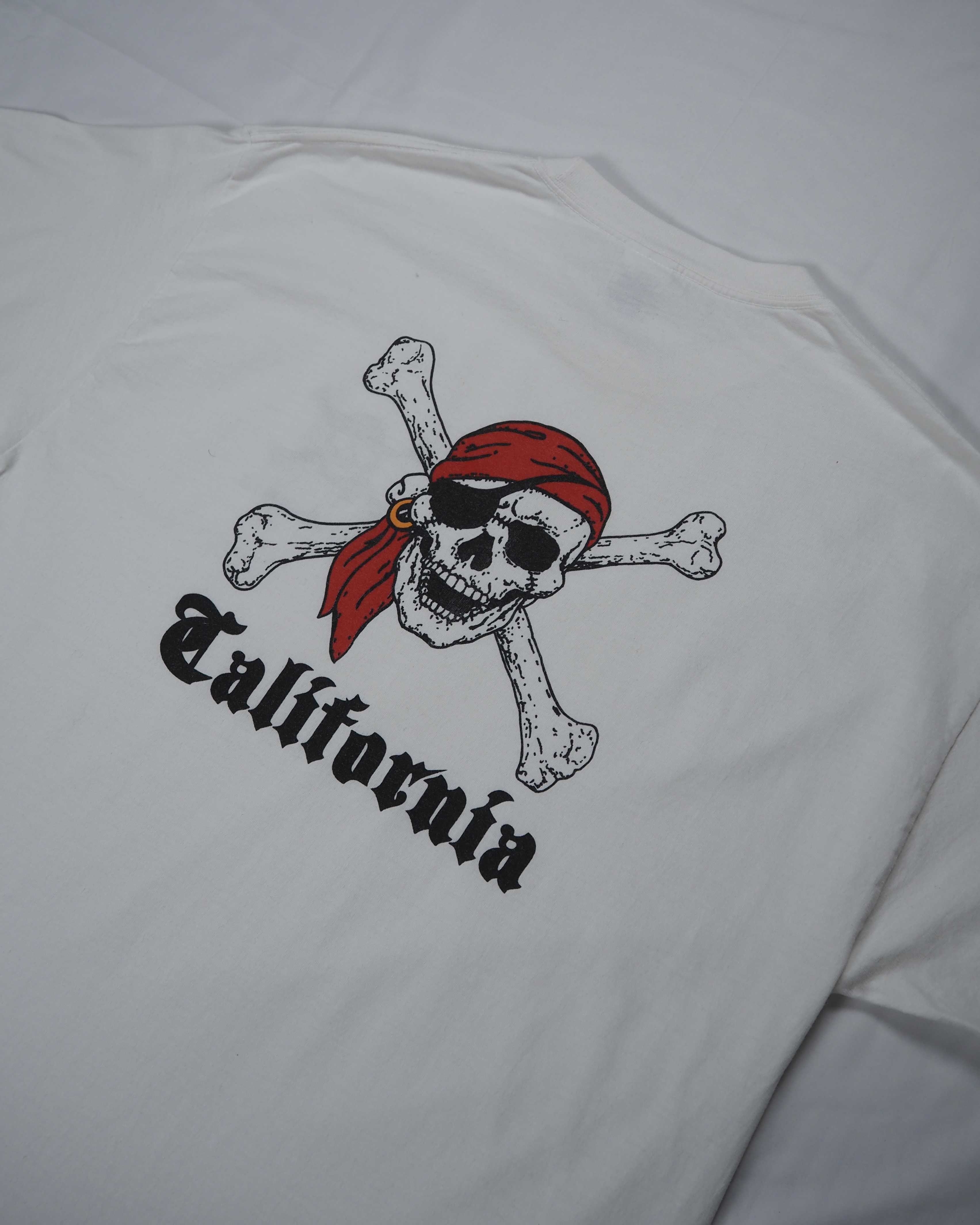 【VCM入荷】00’s プリントTシャツ スカルプリント☠️ カリフォルニア XL の画像 2