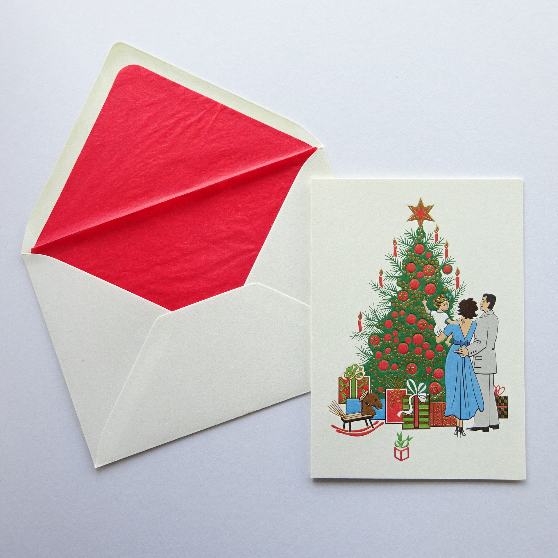 チェコ共和国製 Jan Petr Obr 銅版印刷クリスマスカード Paperstory ペーパーストーリー