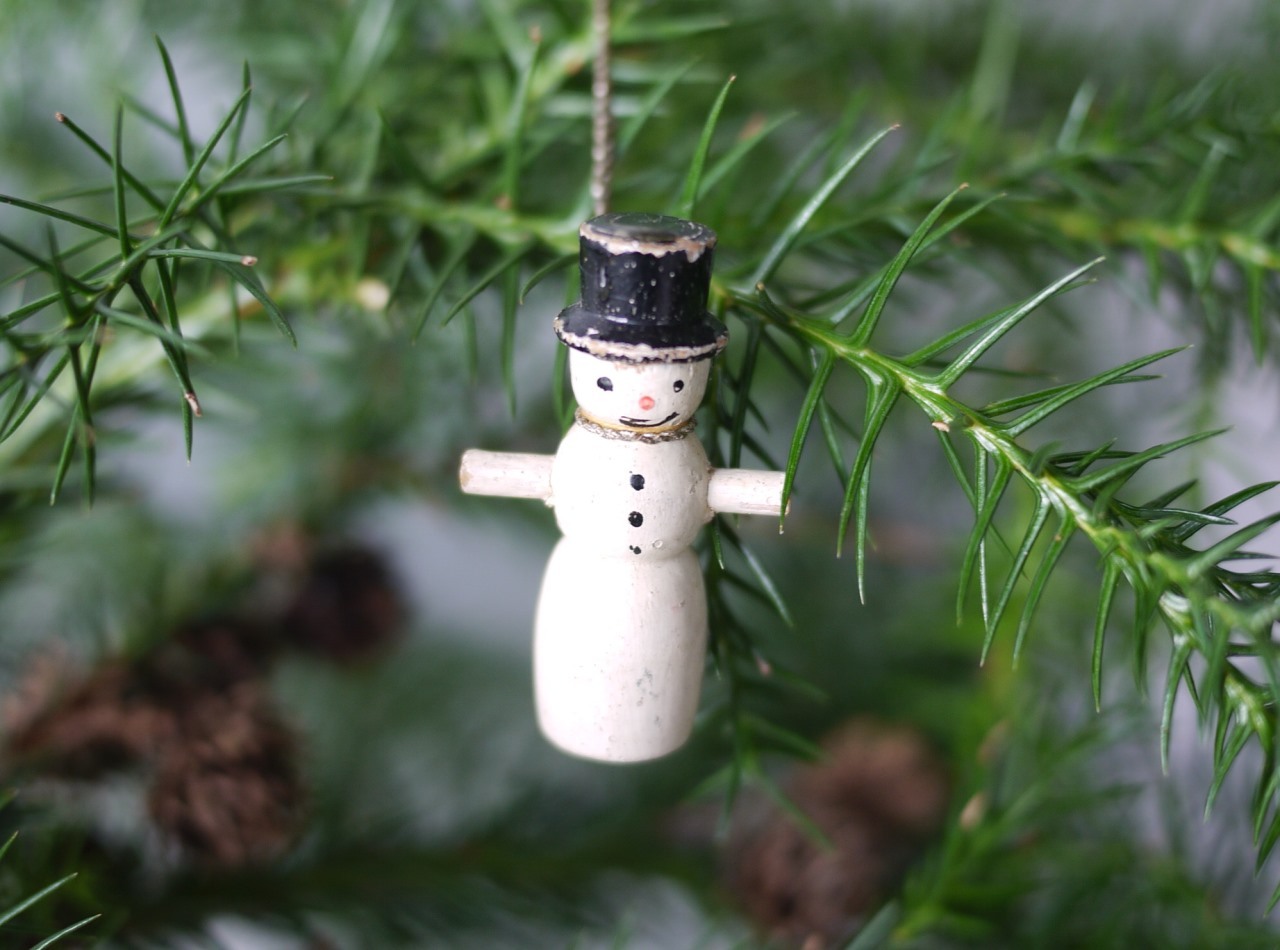 木製クリスマスオーナメント 雪だるま Wooden Doll ペグドール こりすのパン屋 木製クリスマスオーナメント 雪だるま Wooden Doll ペグドール こりすのパン屋