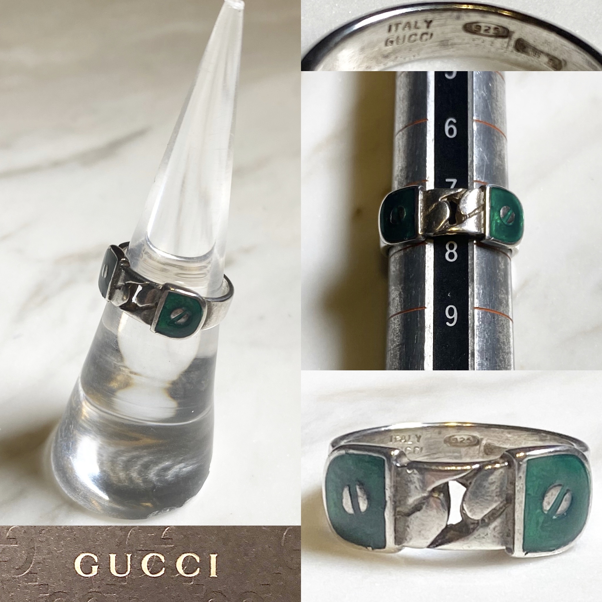 green gucci ring