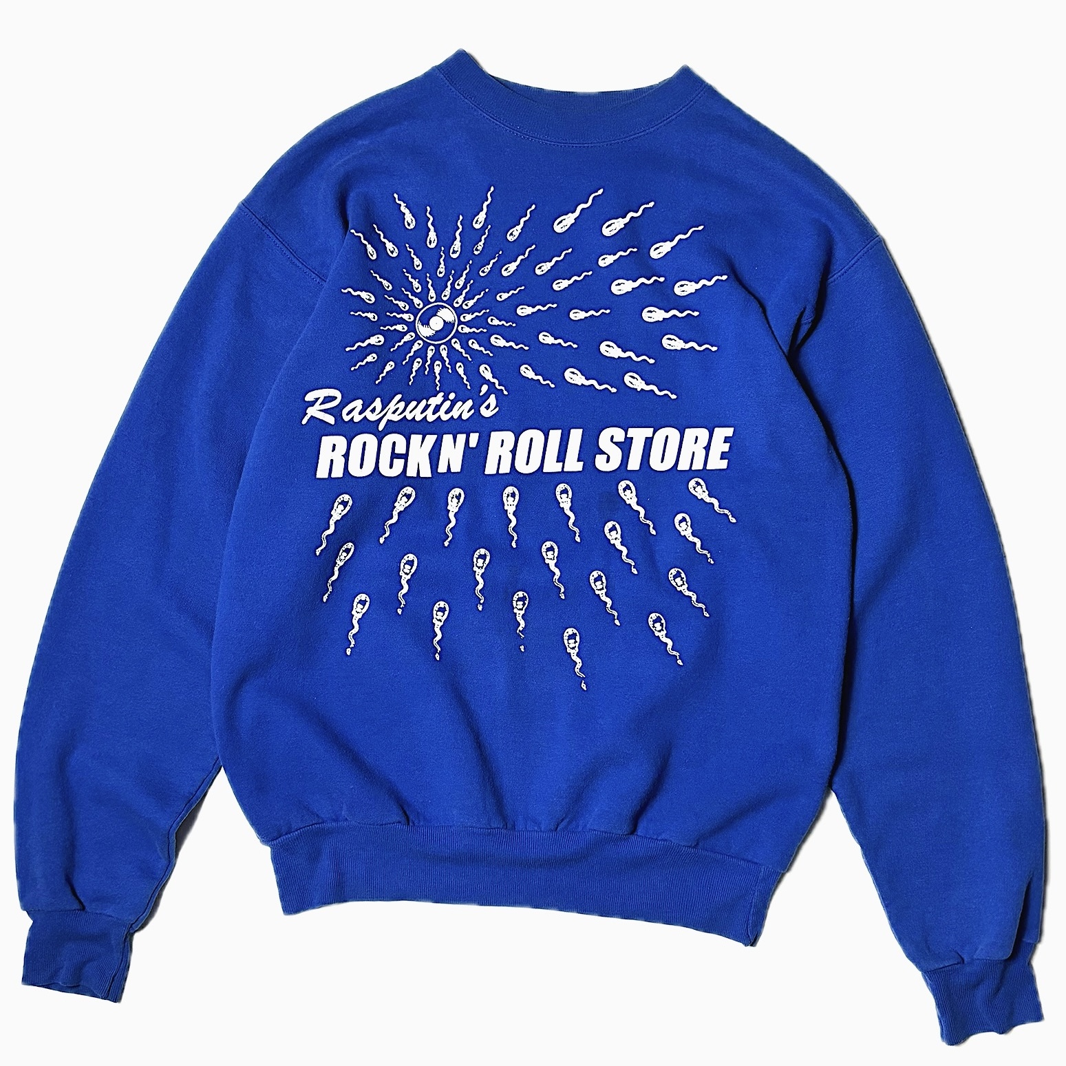 Y2K【Hanes】"Rasputin's ROCK N' ROLL STORE" Sweat