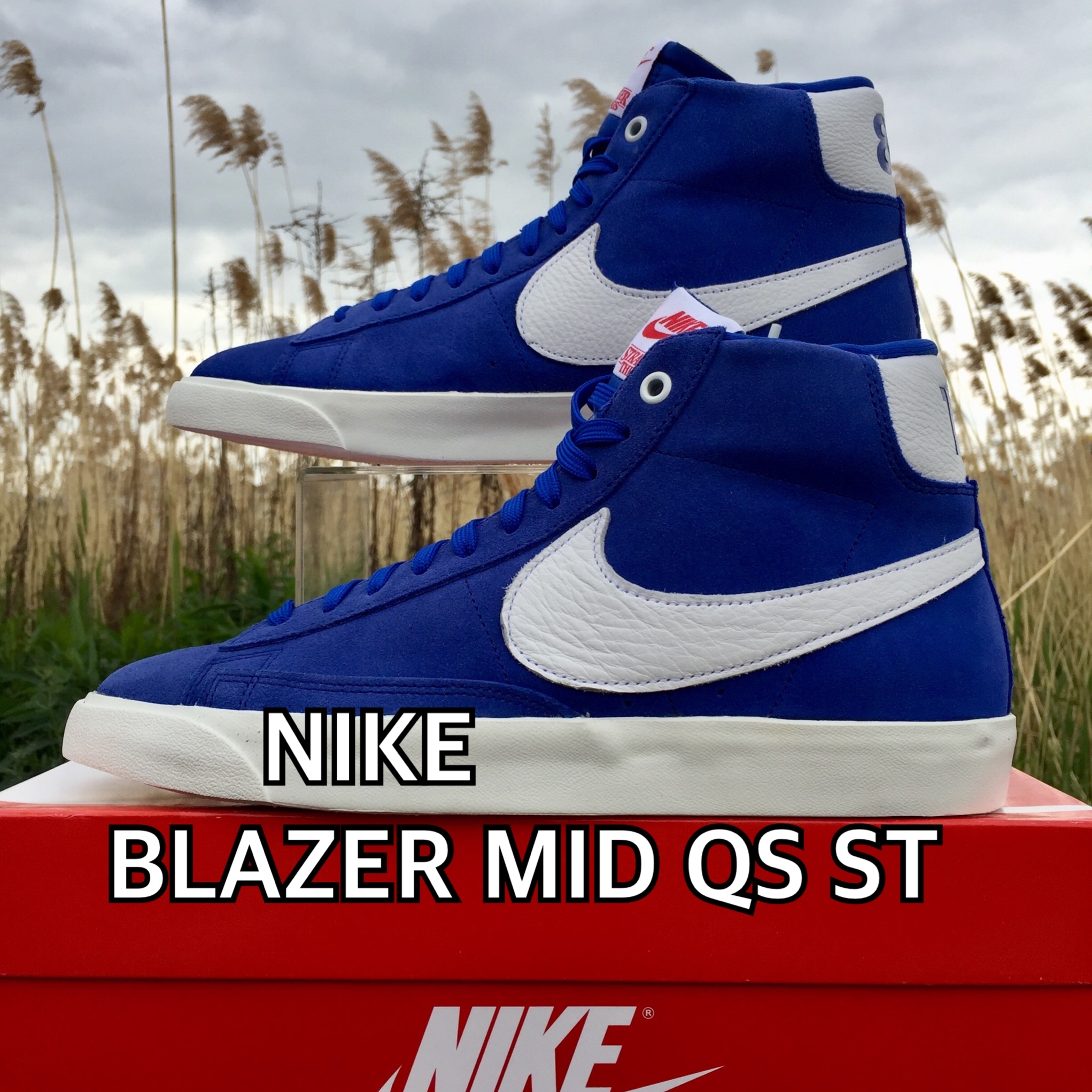 Nike Blazer Mid Qs St Ck1906400 ナイキ ブレイザー ハイカット 青