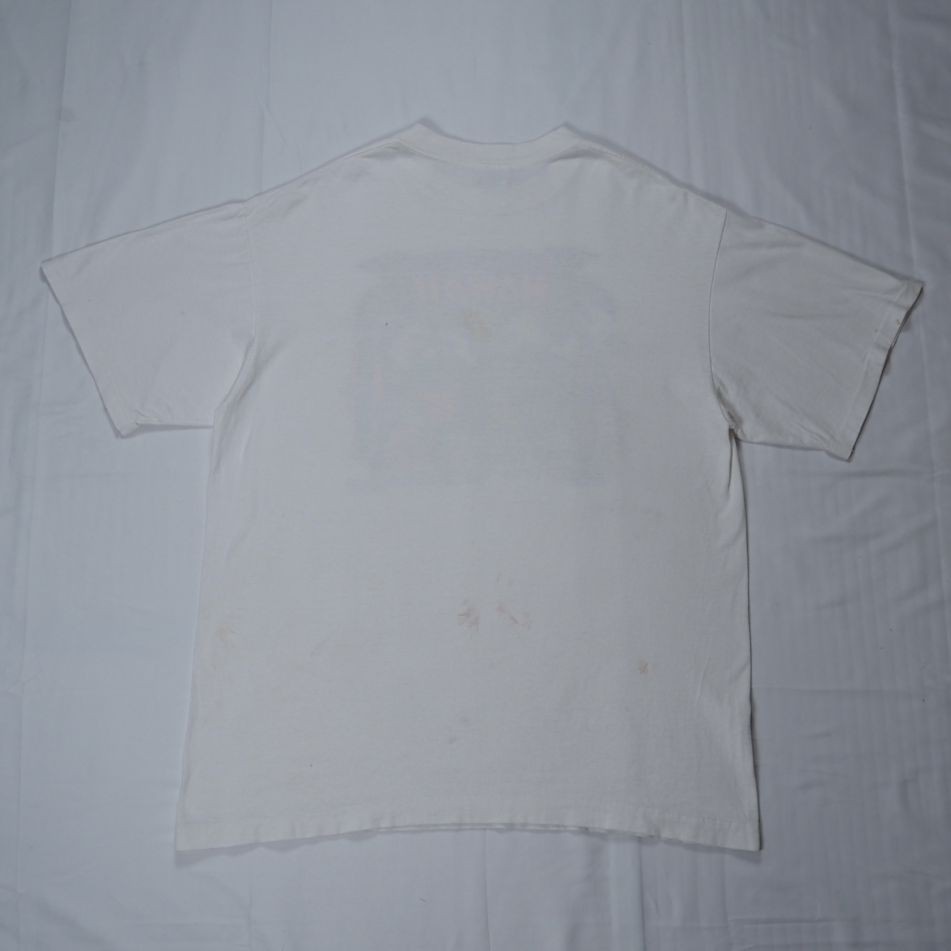 90’s Hawaii スーベニアTシャツ XLサイズ ホワイト 袖裾シングルステッチ の画像 13