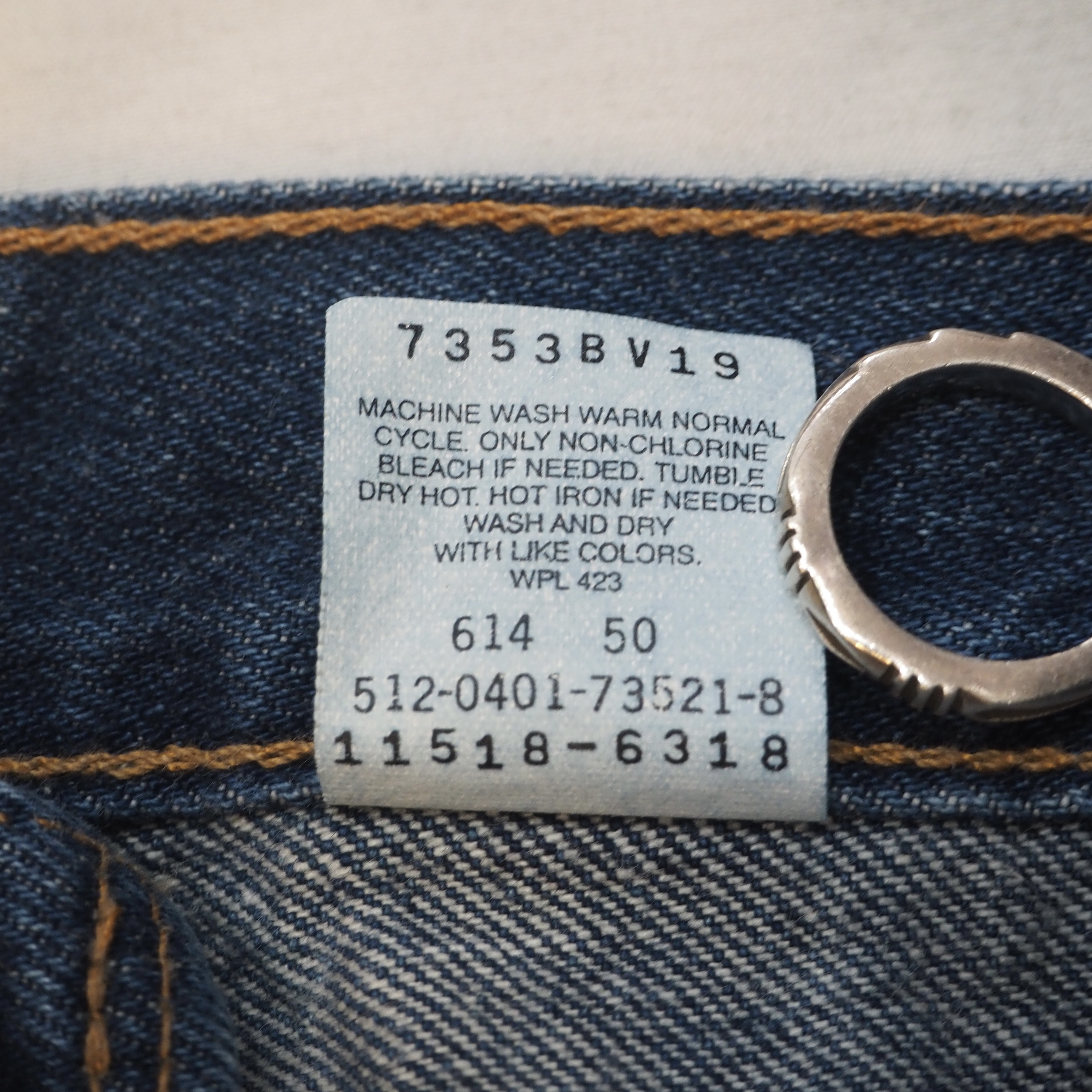 【濃紺】90’s Levi’s 518 Blue Denim の画像 10