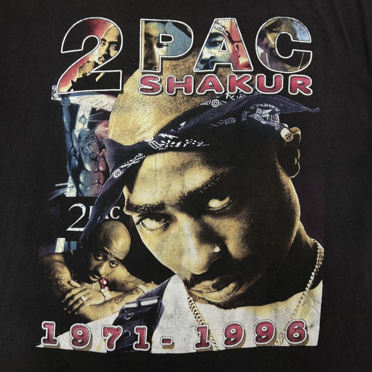 90s 2PAC “Only God Can Judge Me” Rap Tee Vintage Used Fits XL の画像 4