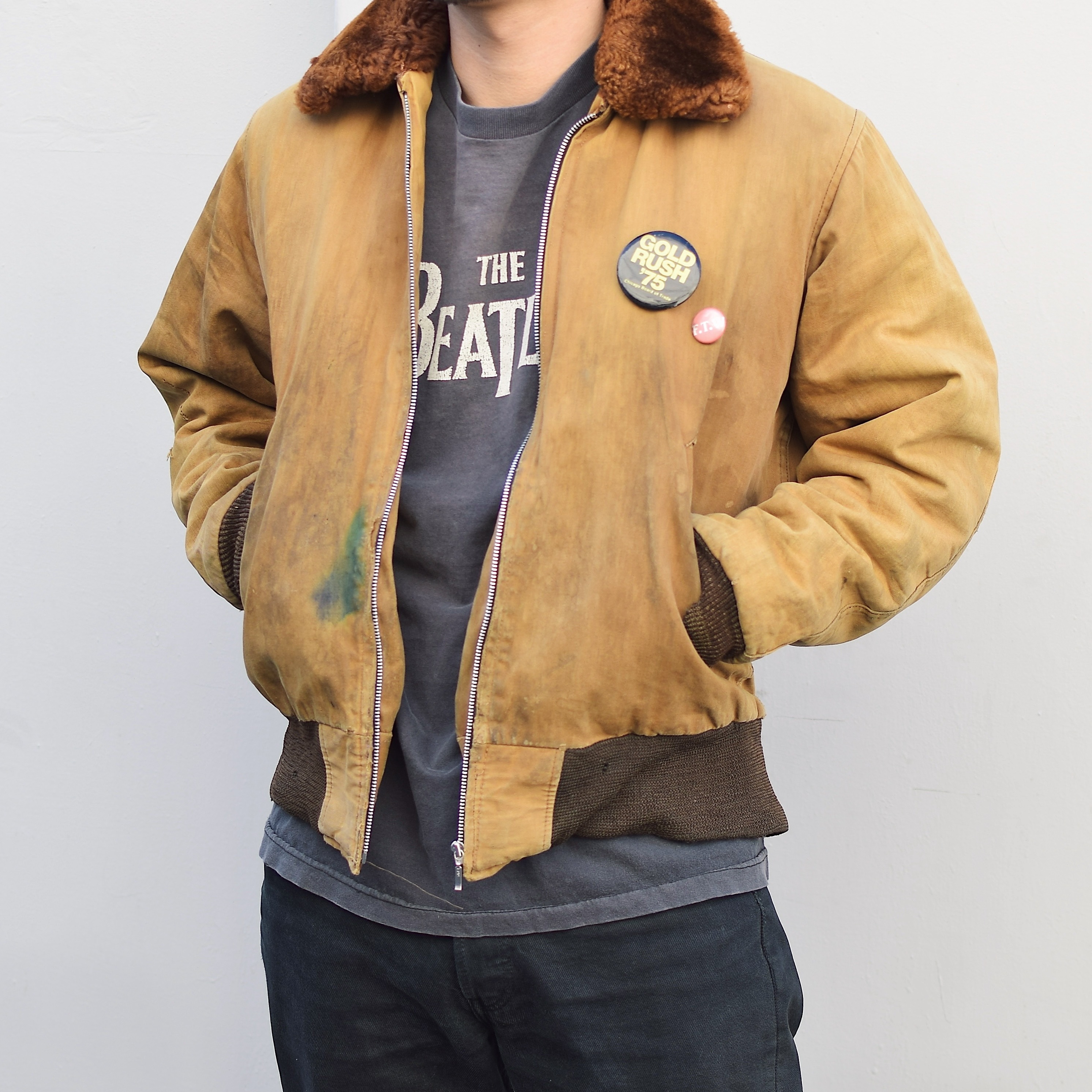 Vintage 60's Grunge Flight Jacket の画像 4