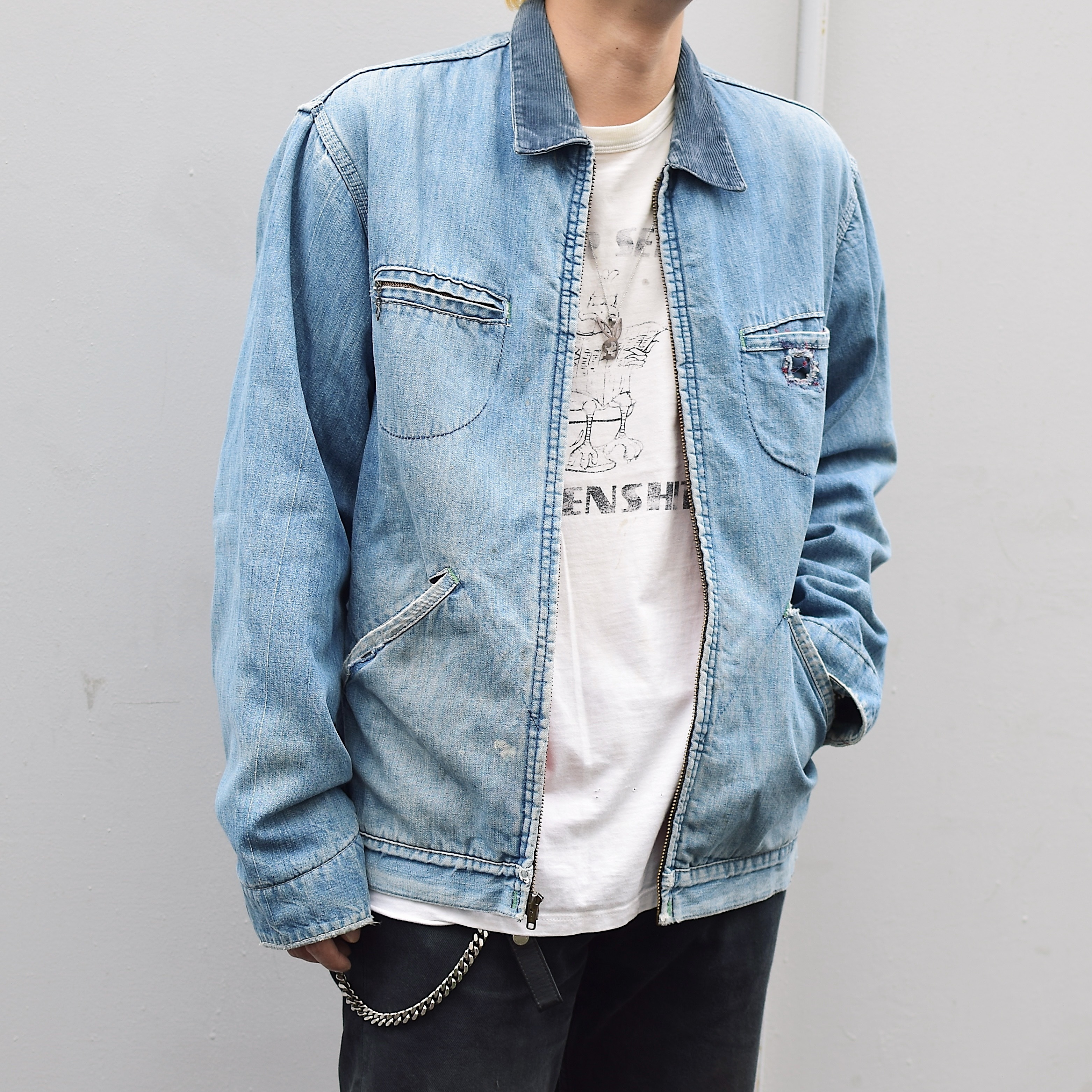 Vintage 70's【OSHKOSH】Grunge Denim Jacket の画像 3