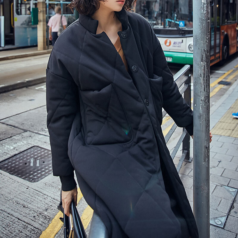 即納 キルティングダウンコート ブラック アウター 秋冬 ロング リラックス ストリート インナーダウン 重ね着 シャツスタイル Aerg アーグ レディースアパレル通販サイト