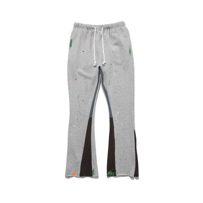ペンキ加工 スウェットパンツ ボトムス グレー M L Xl 2xl ストリート系 ラッパー ボーダー メンズ Downtown ストリート系 ファッション通販