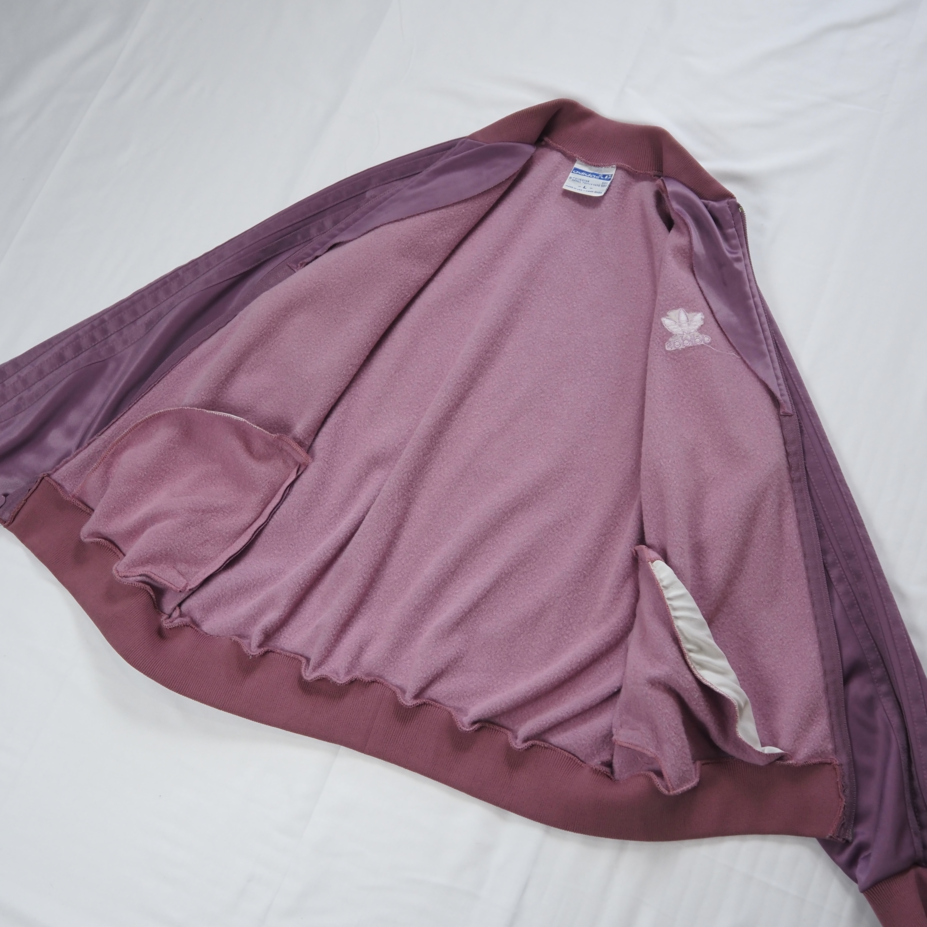 80’s Adidas トラックジャケット ピンク の画像 8