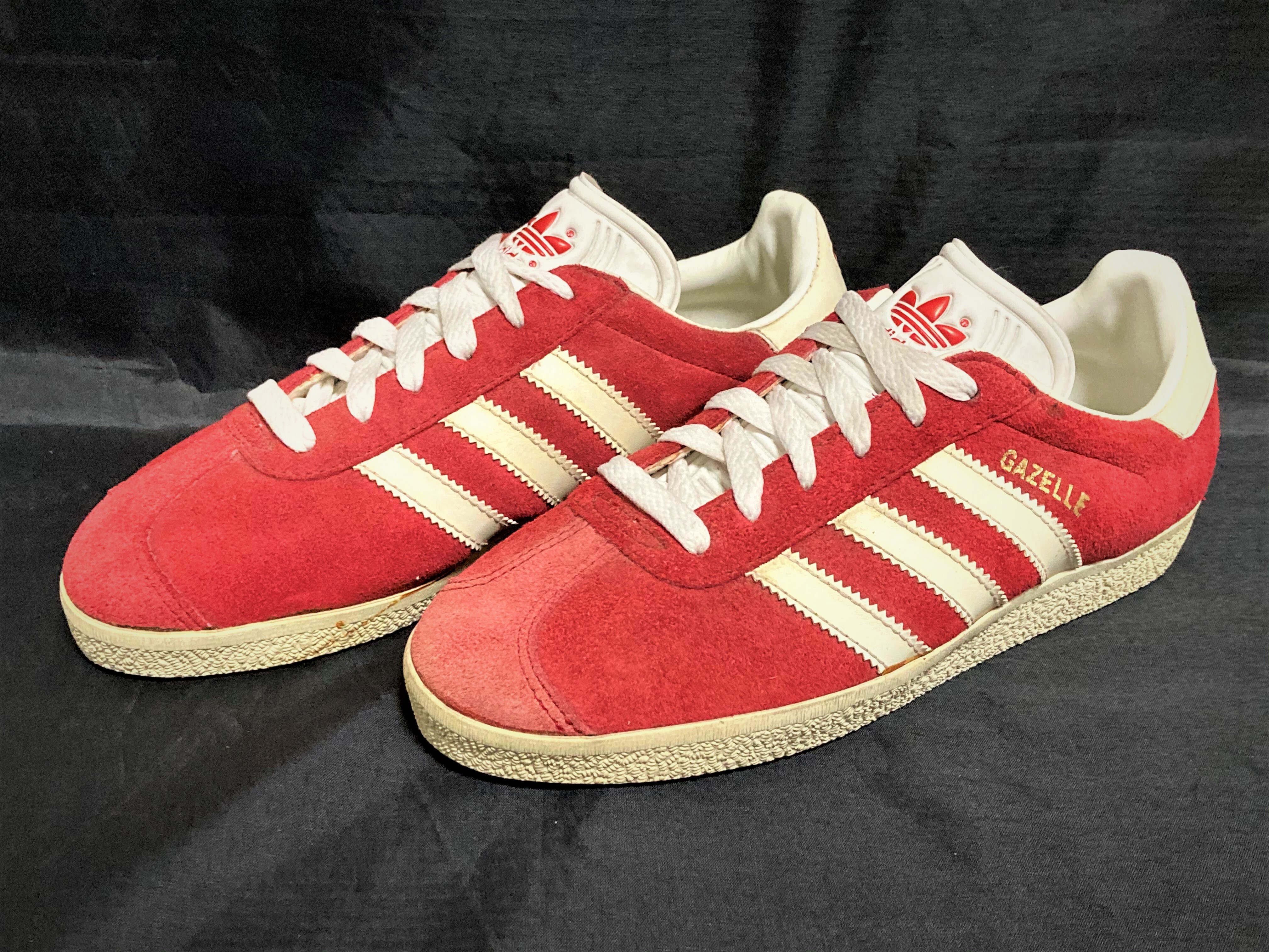 Adidas アディダス Gazelle ガッツレー ガゼル 5 5 24cm 赤 白 90s Freestars Adidas アディダス Gazelle ガッツレー ガゼル 5 5 24cm 赤 白 90s Freestars
