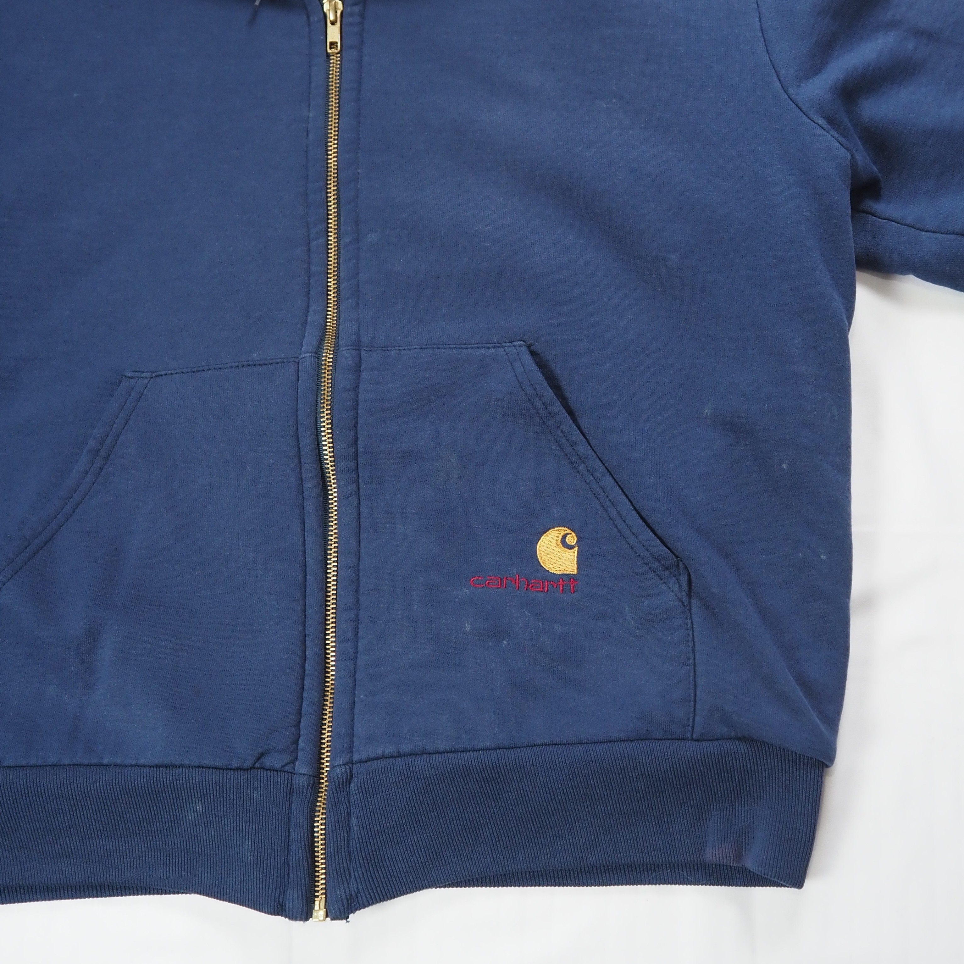 【9/23 20:00入荷】80's〜 Carhartt 裏サーマルジップフーディ の画像 7