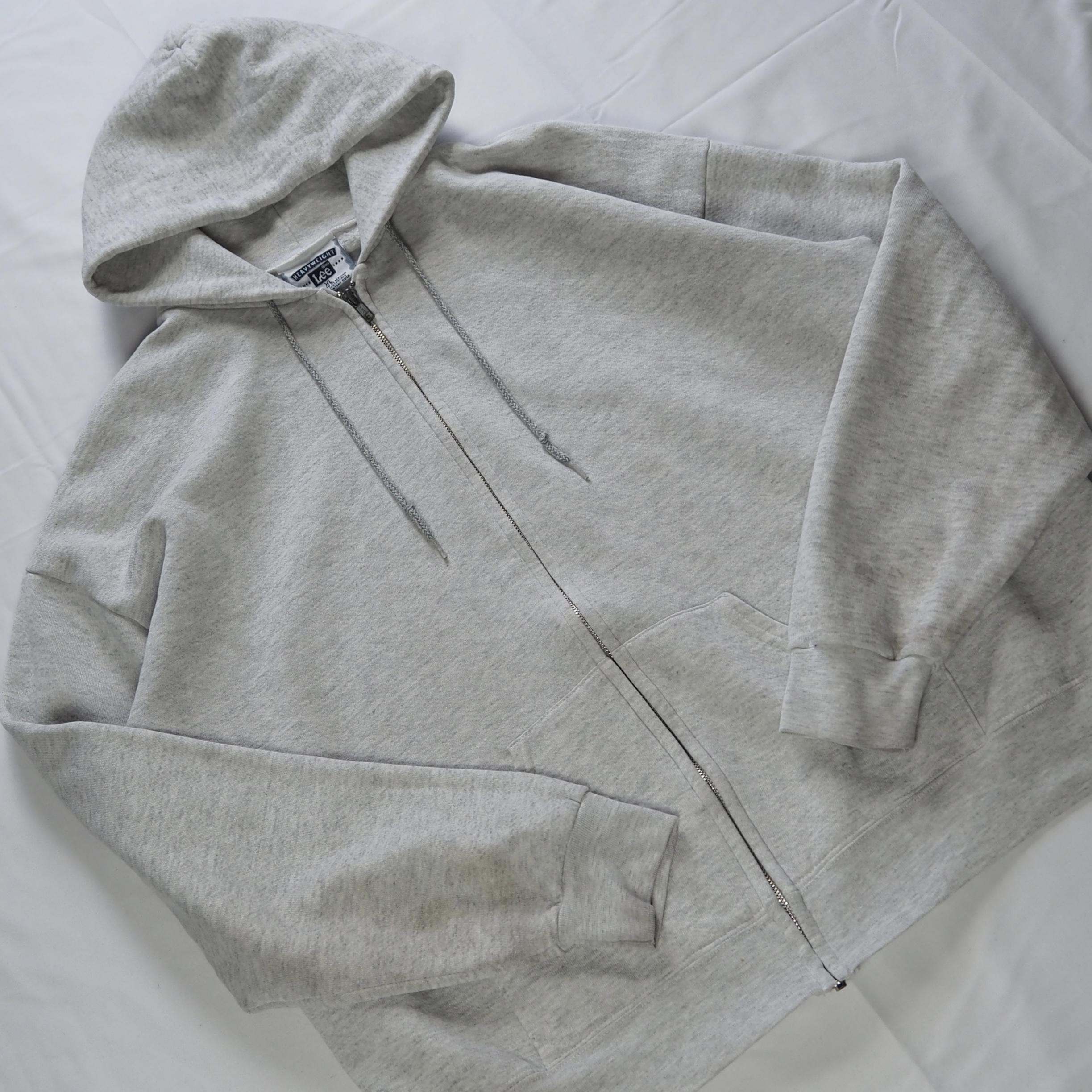90’s-00’s Lee ジップフーディ グレー XL の画像 2