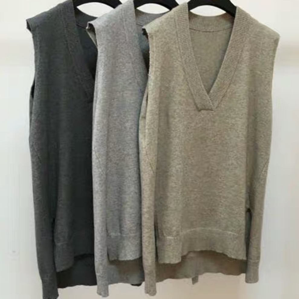 ニット ベスト レディース 秋 冬 服 韓国 ファッション 大人 可愛い 10代 30代 50代 学生 制服 風 ｖ ネック Tp 0248 Happy Orurea ハッピーオルレア
